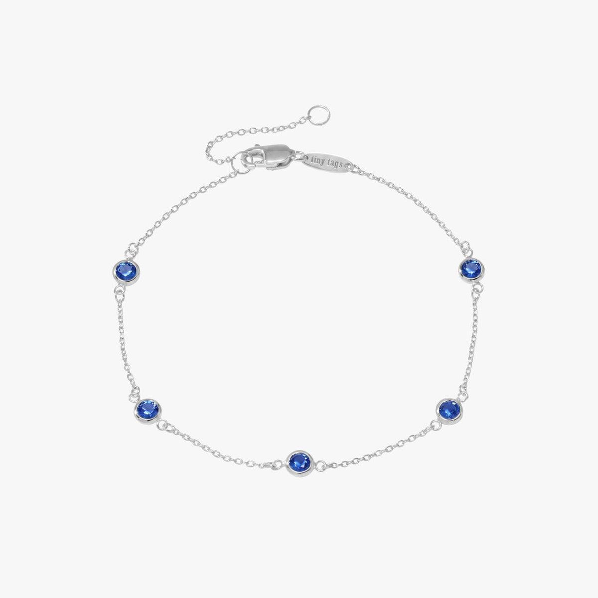 Bezel Birthstone Bracelet