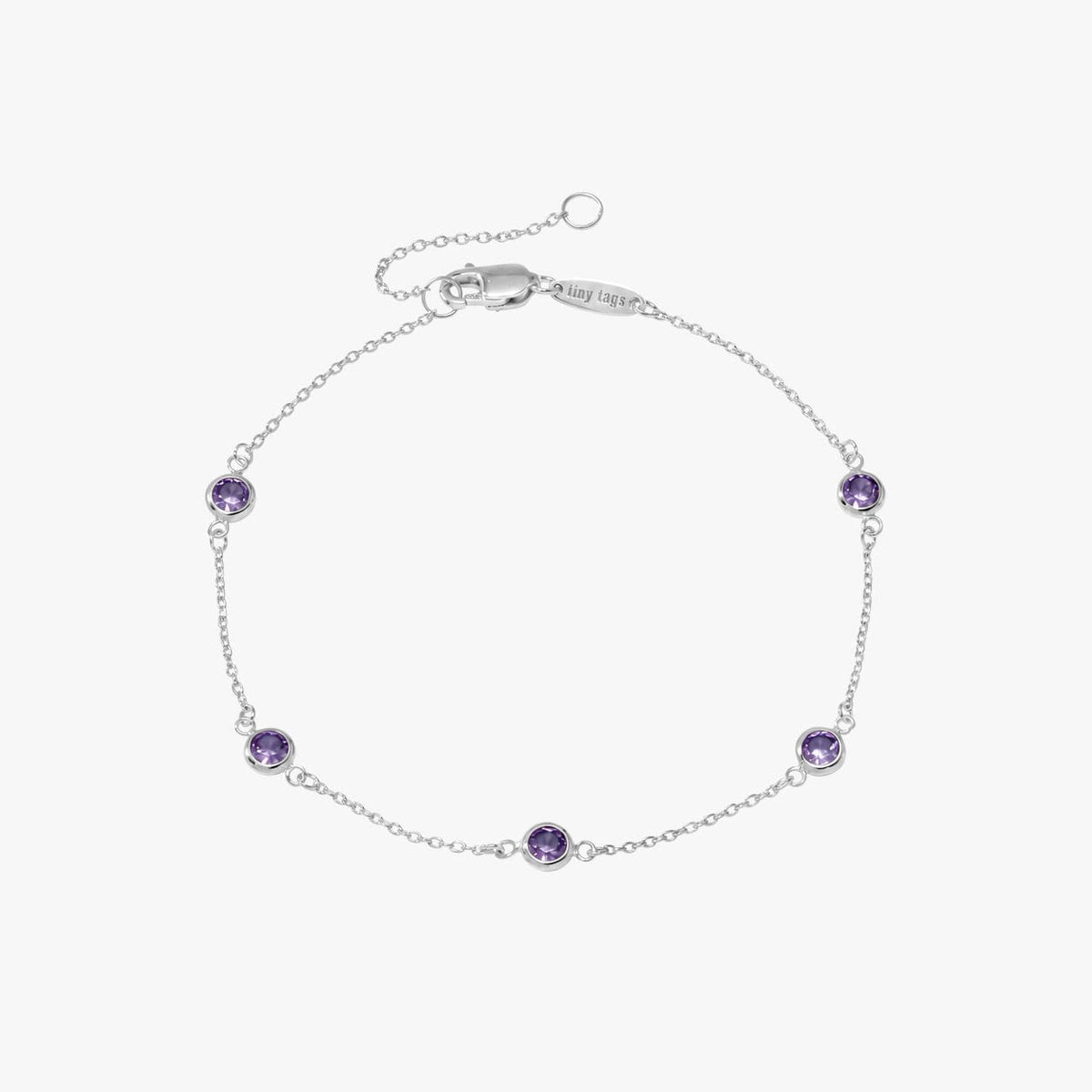 Bezel Birthstone Bracelet