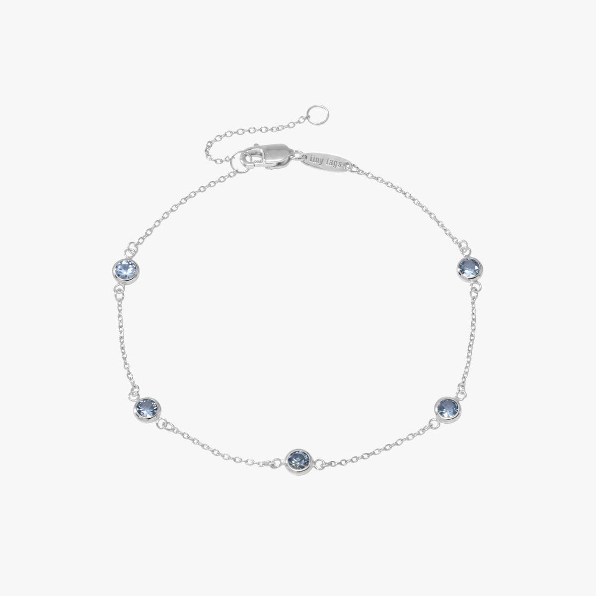 Bezel Birthstone Bracelet