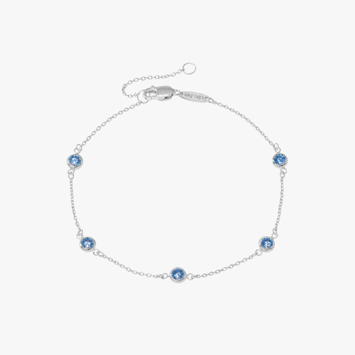 Bezel Birthstone Bracelet