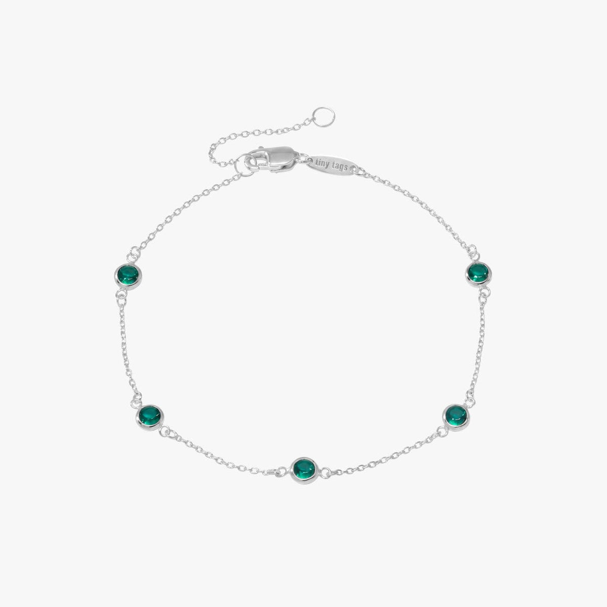 Bezel Birthstone Bracelet