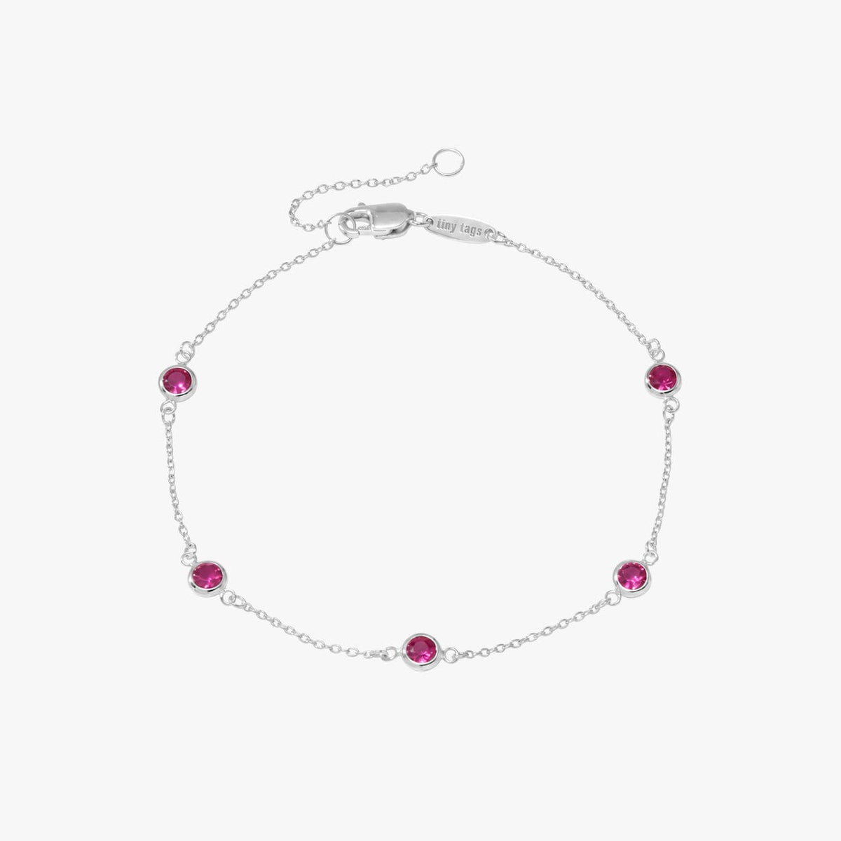 Bezel Birthstone Bracelet