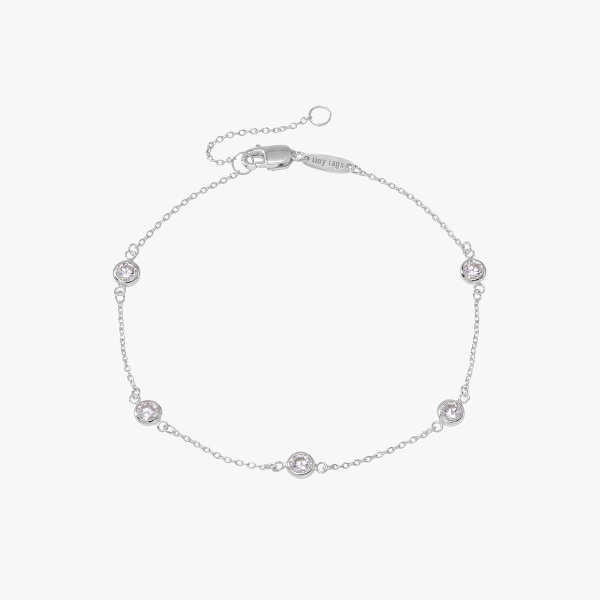 Bezel Birthstone Bracelet