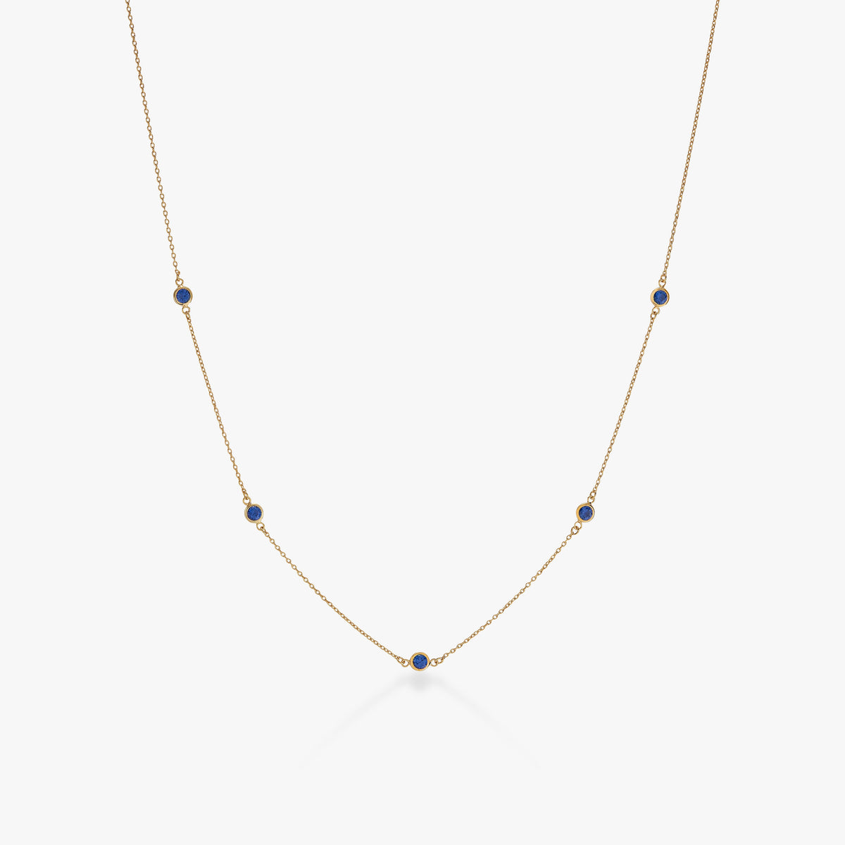 Bezel Birthstone Necklace