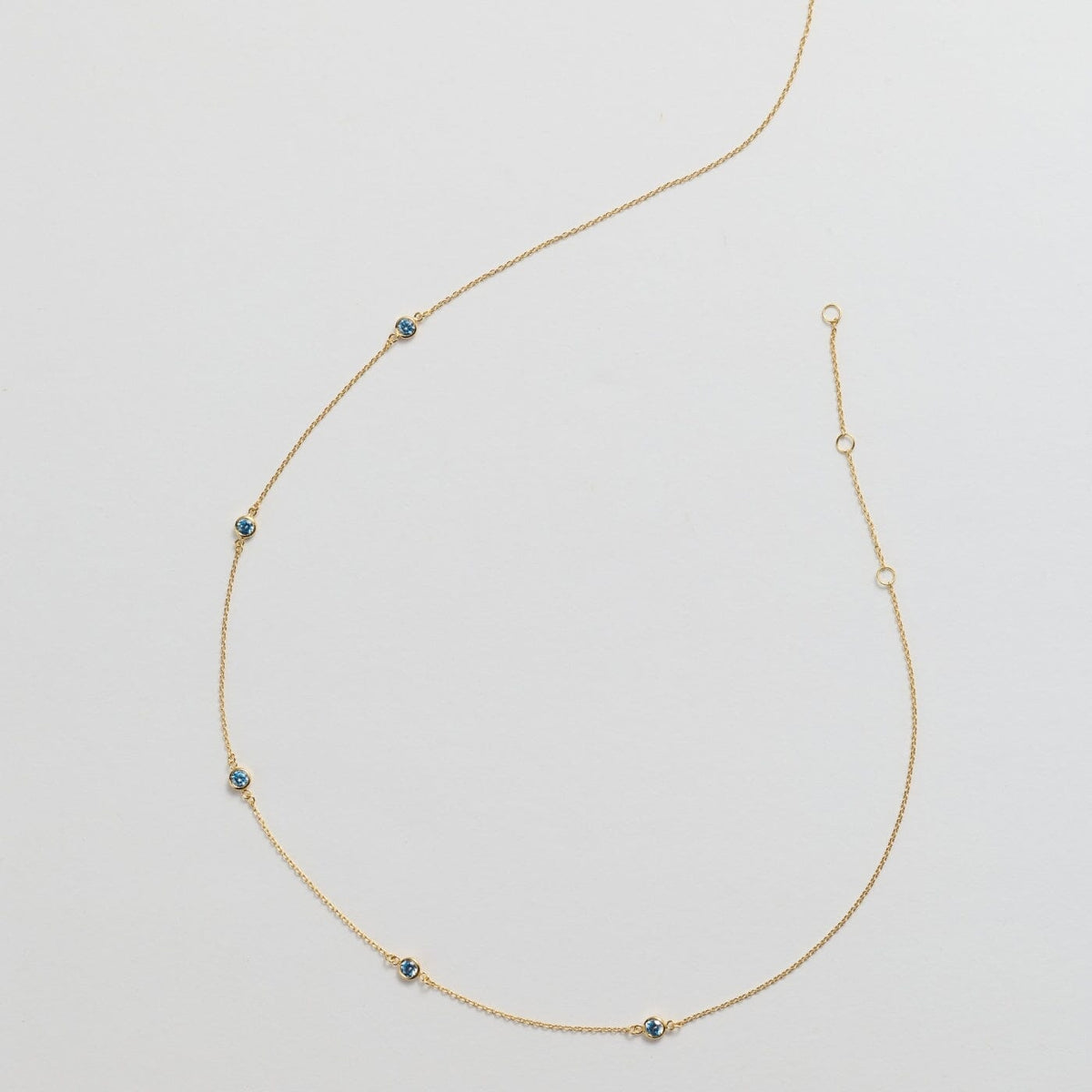 Bezel Birthstone Necklace