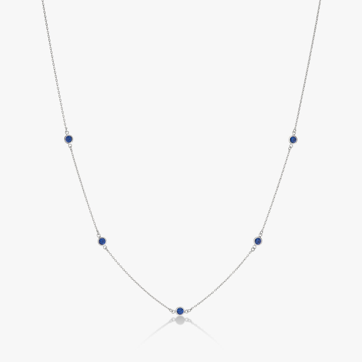 Bezel Birthstone Necklace