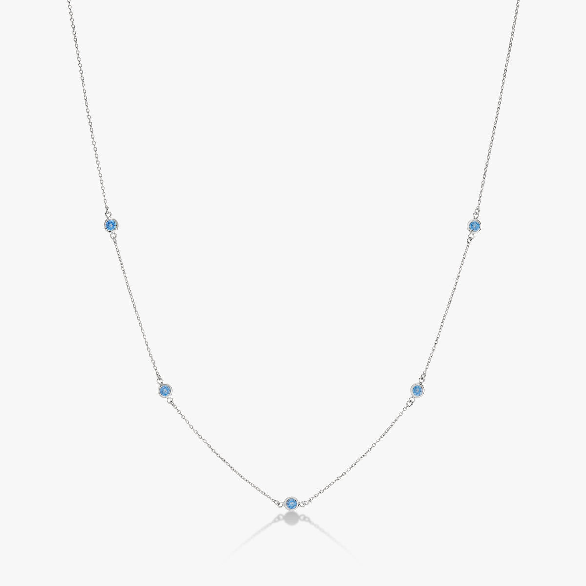 Bezel Birthstone Necklace