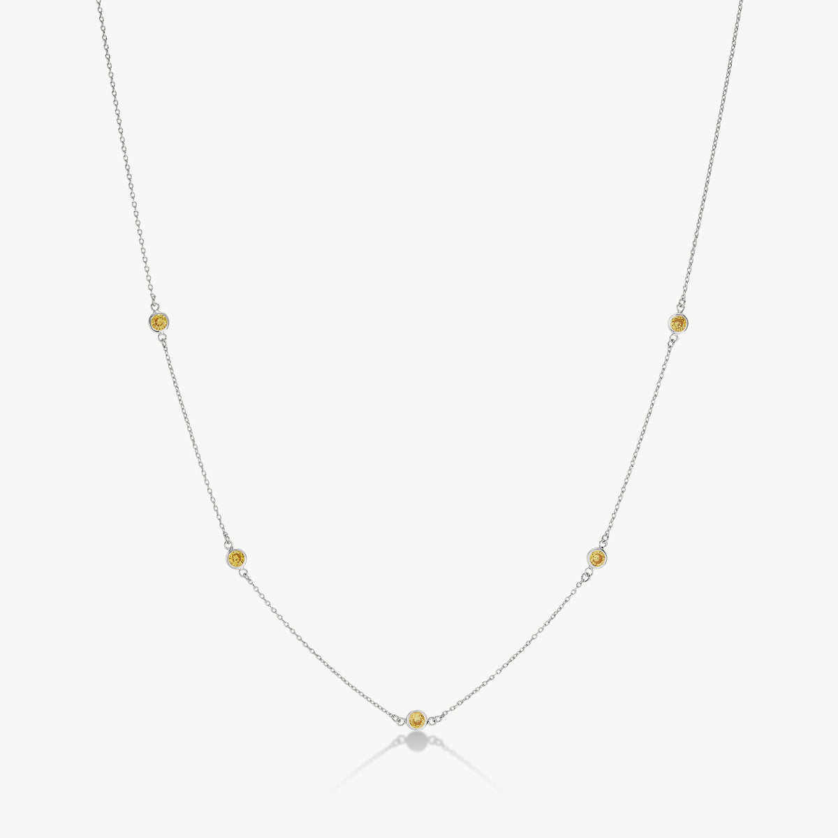 Bezel Birthstone Necklace