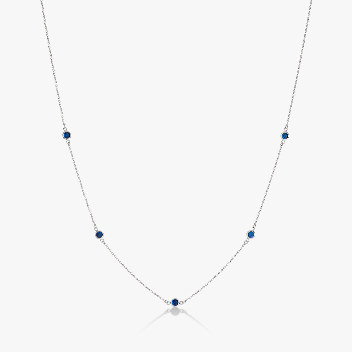 Bezel Birthstone Necklace