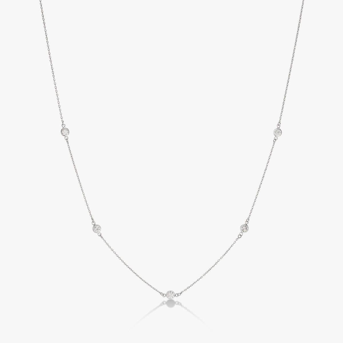 Bezel Birthstone Necklace