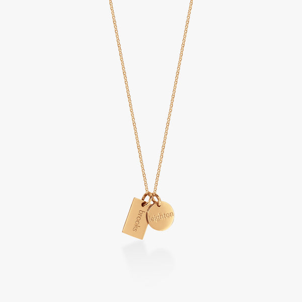 お*き様 END MINIATURE DOGTAG NECKLACE 定価¥17 Circle & Mini Dog Tag Necklace