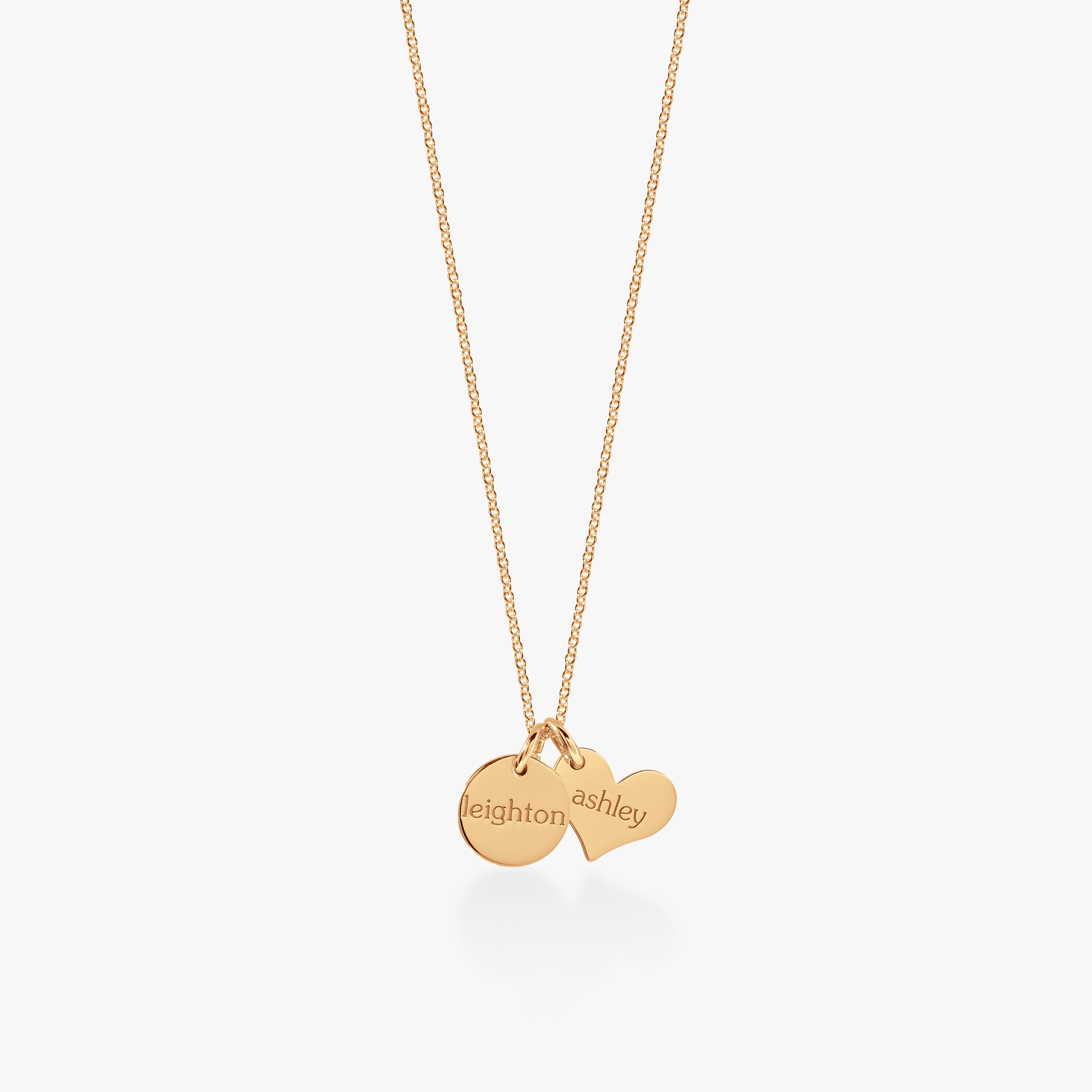 Circle & Heart Necklace