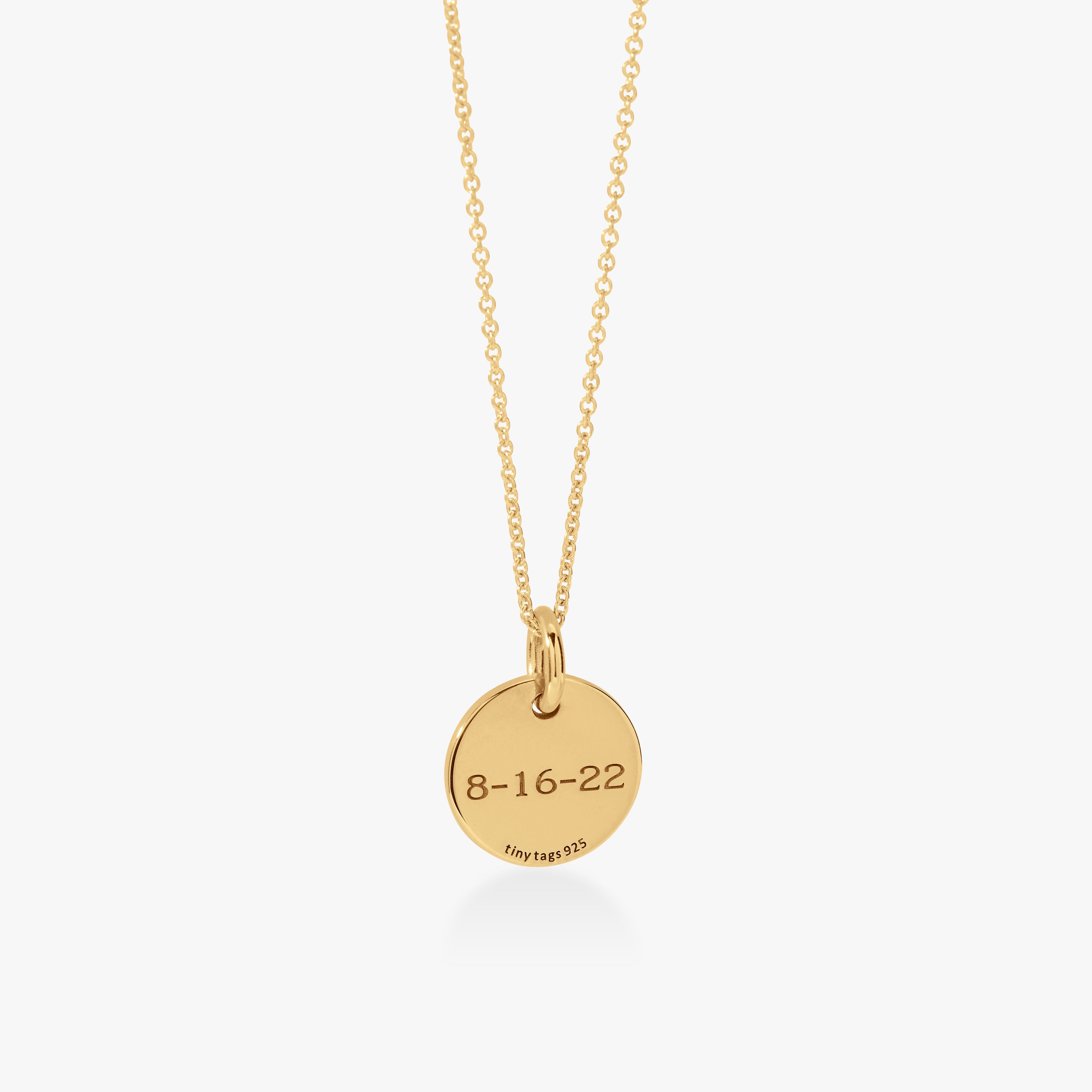 Circle Tag Necklace
