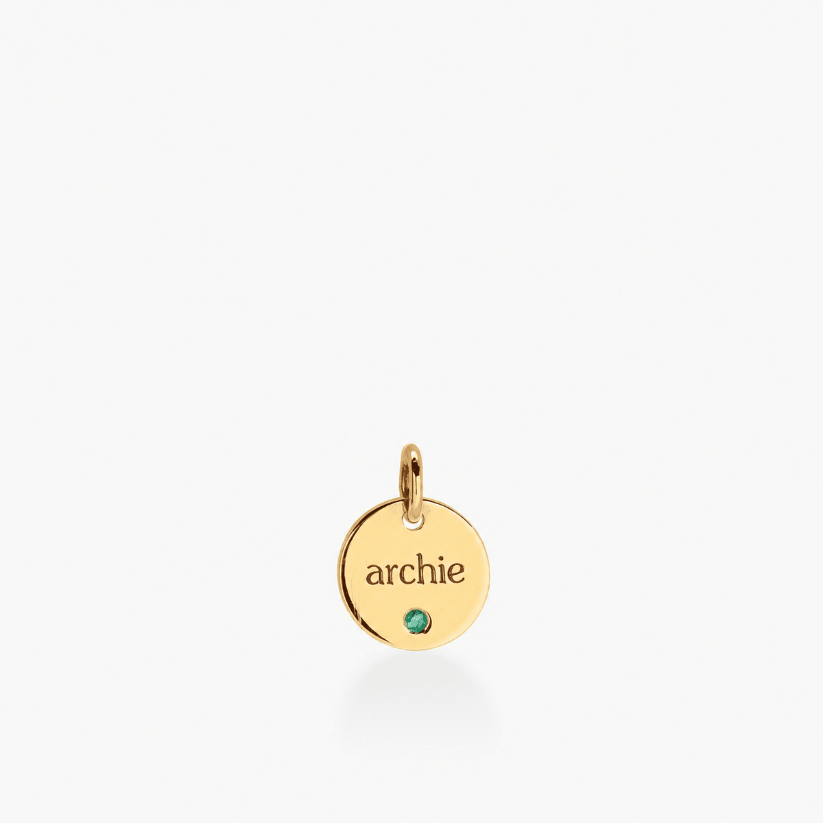 Circle Tag with Birthstone