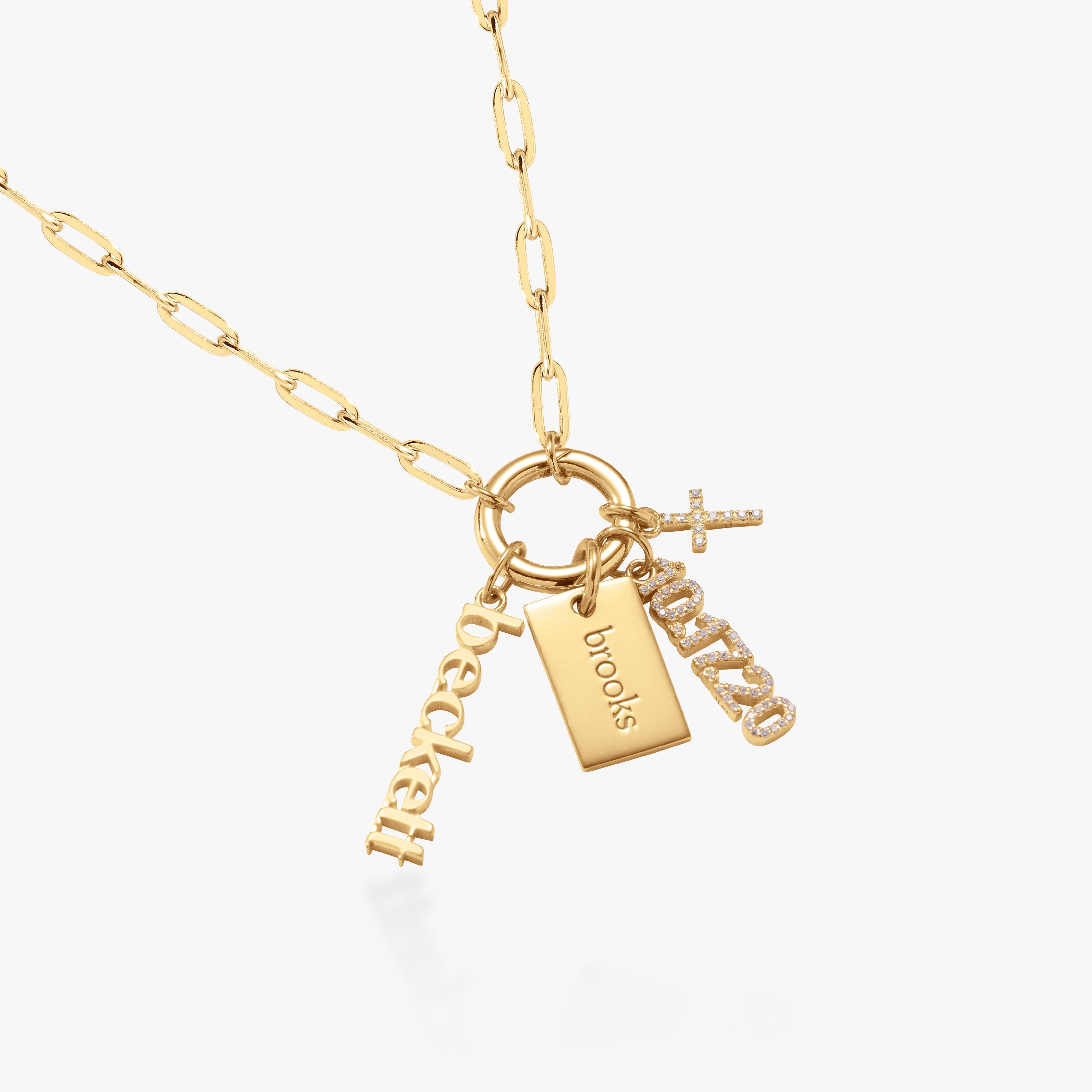Front Clasp Paperclip Chain