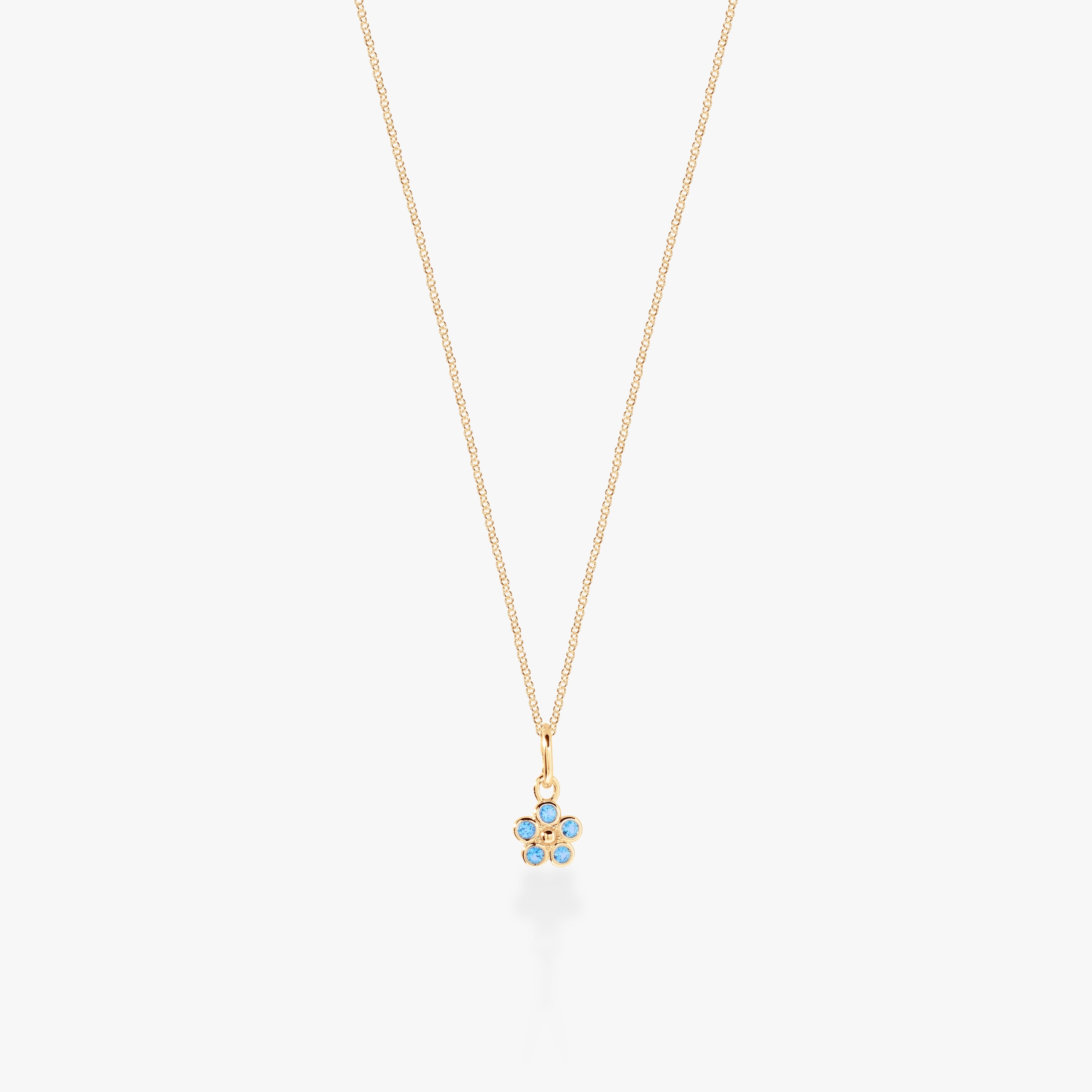 Flower Mini Charm Necklace