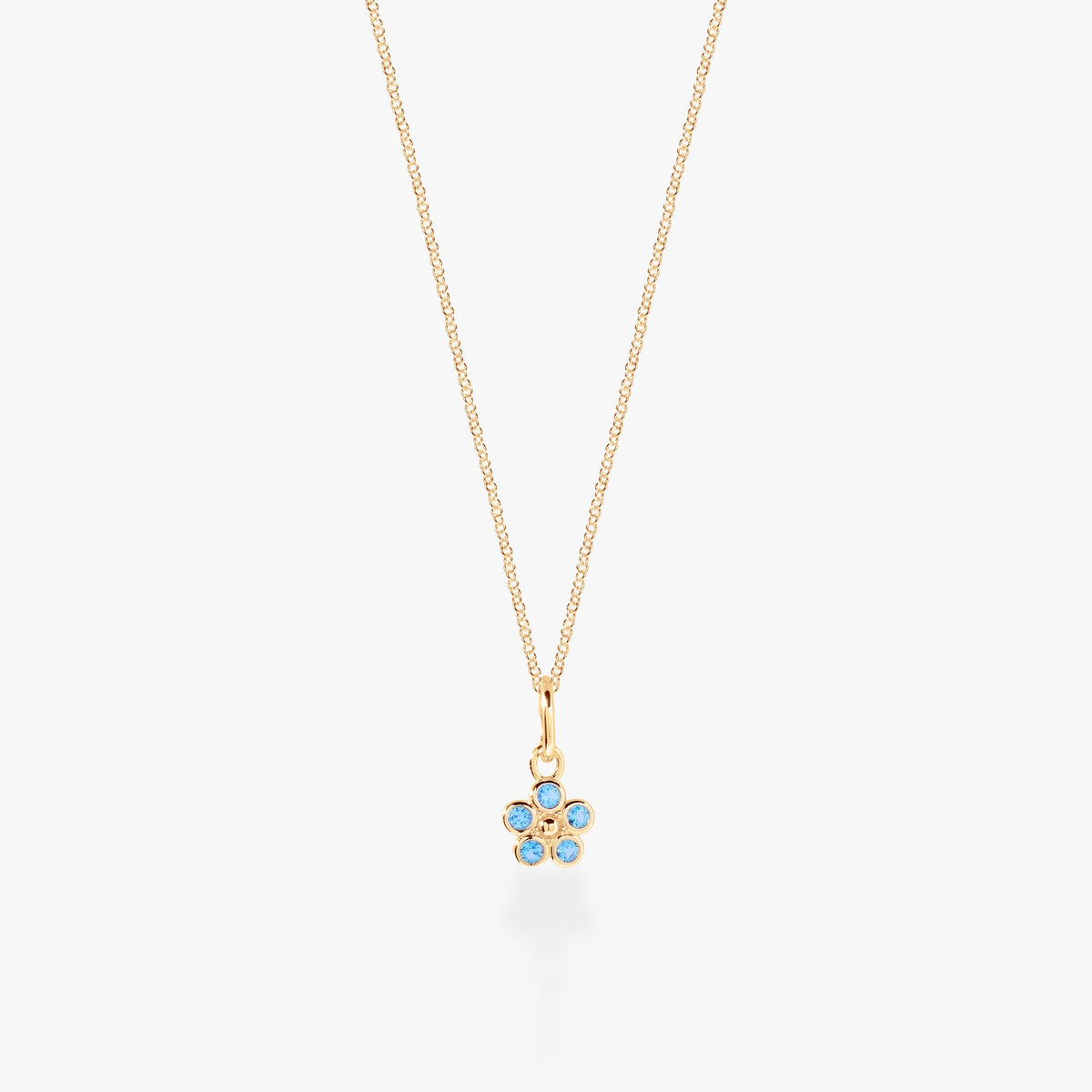 Flower Mini Charm Necklace