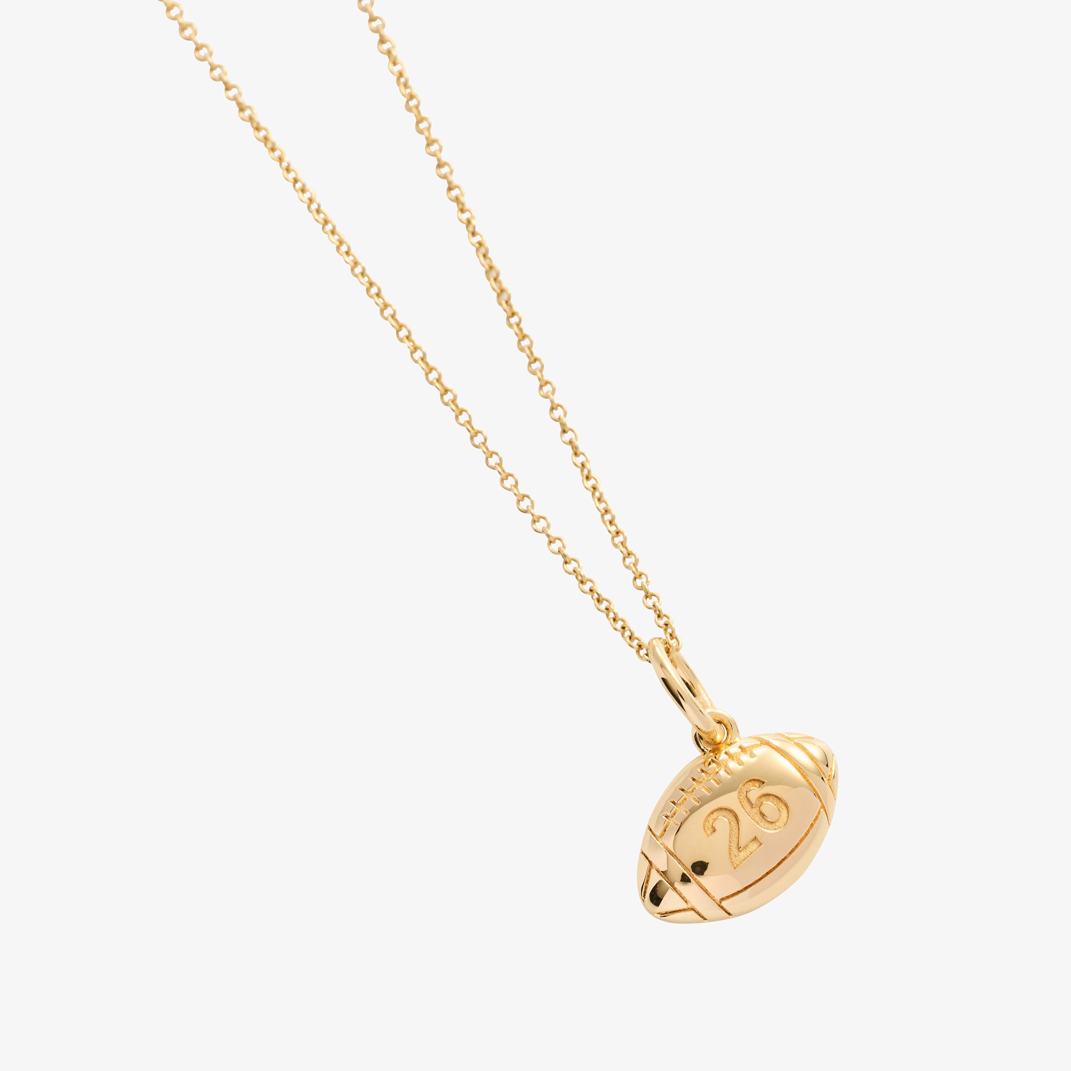 Football Charm Necklace