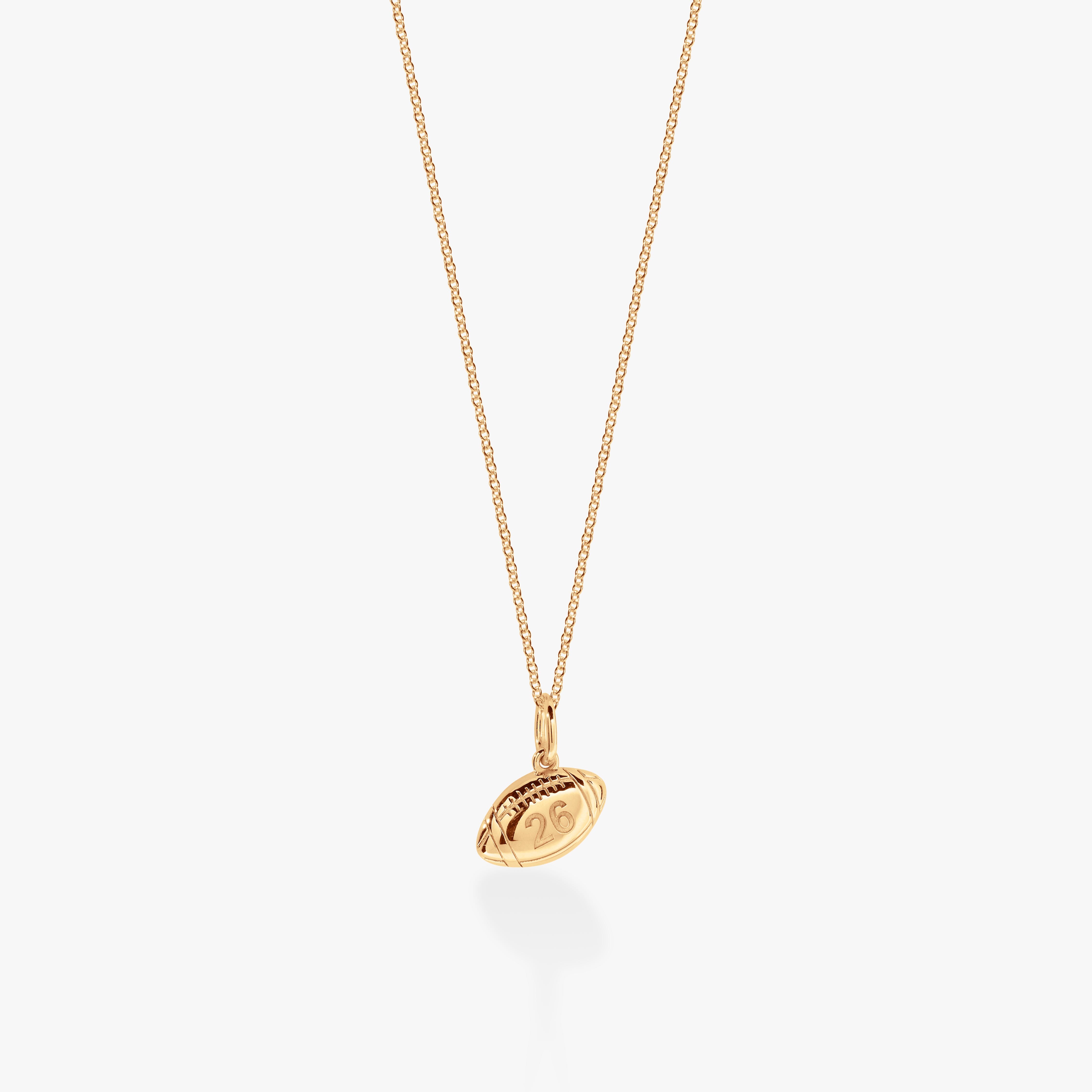 Football Charm Necklace