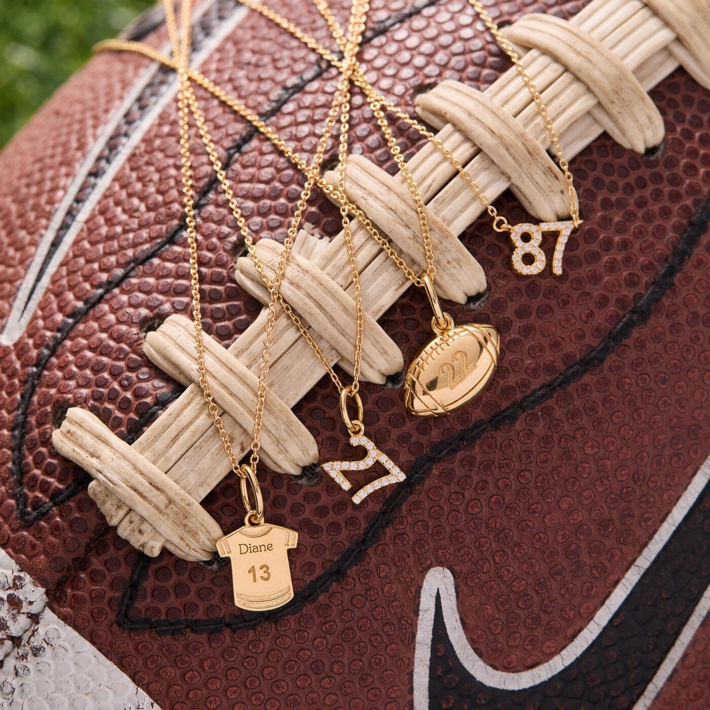 Football Charm Necklace