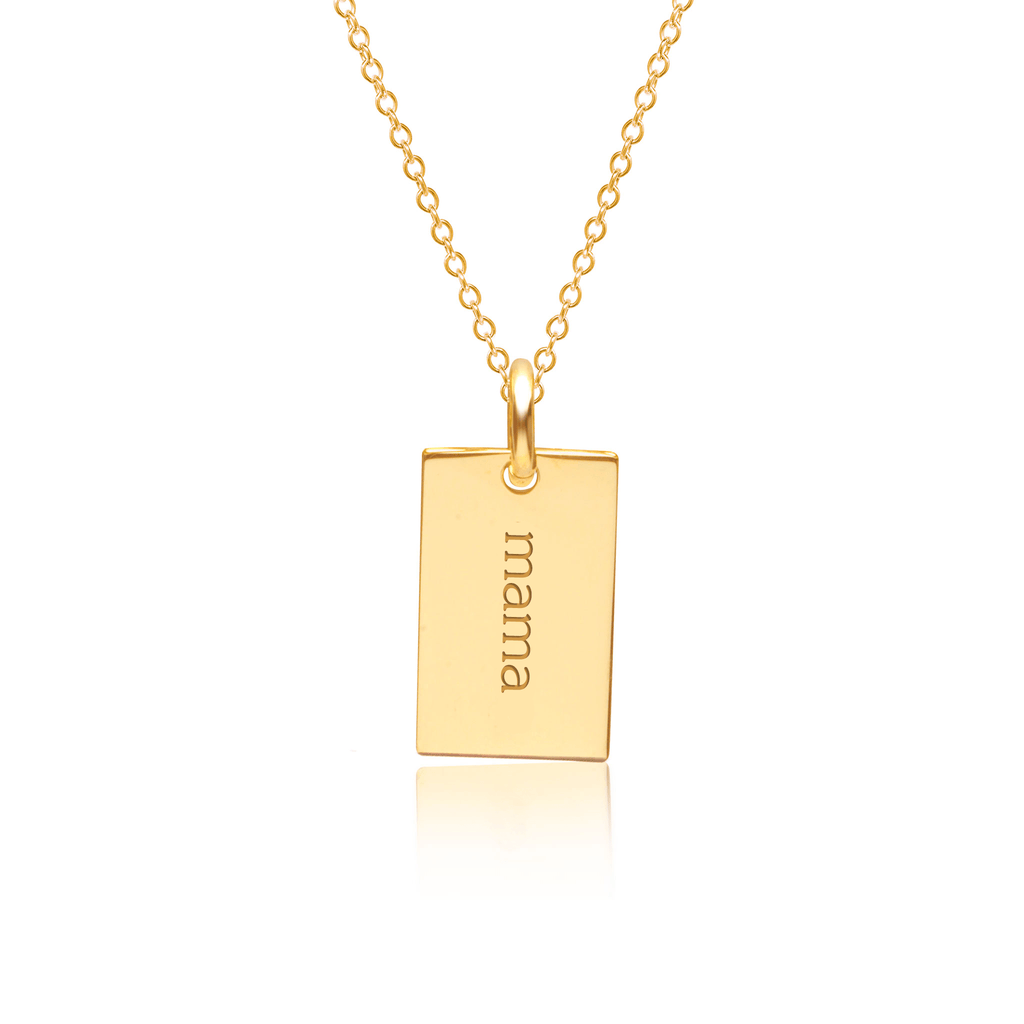 Mama Mini Dog Tag Necklace