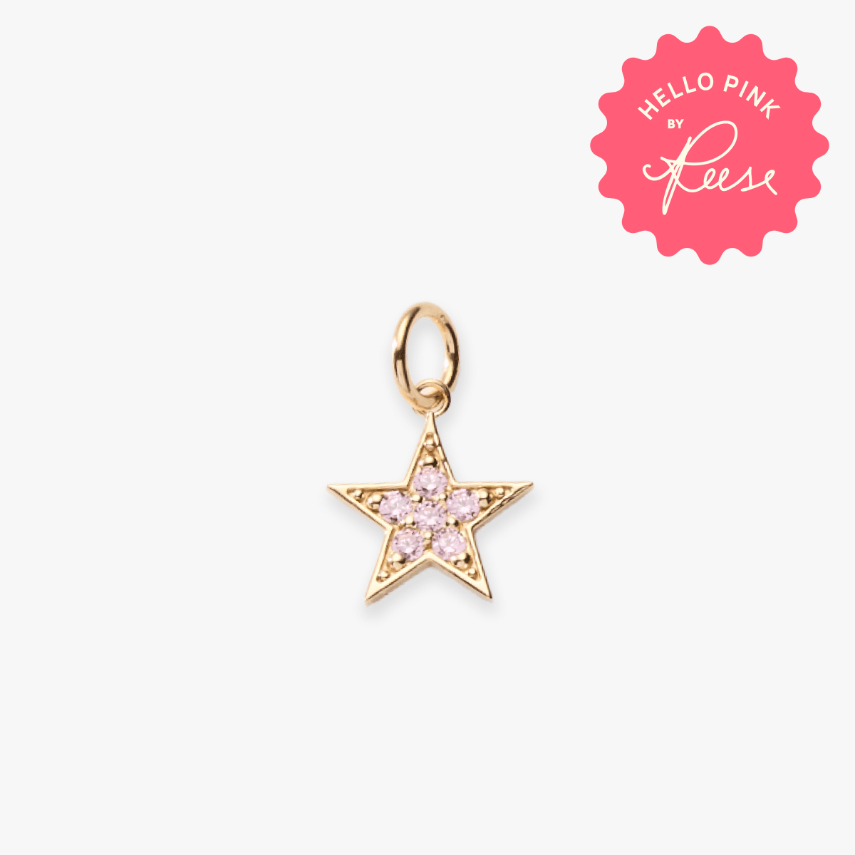 Hello Pink Pavé Star Charm
