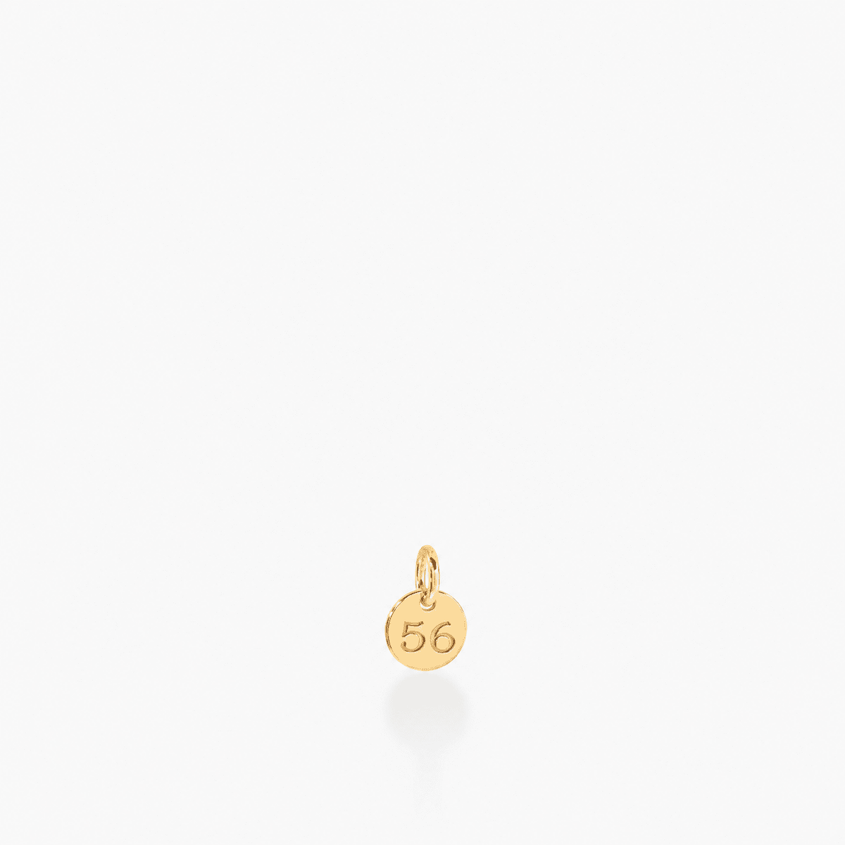 Mini Circle Number Charm