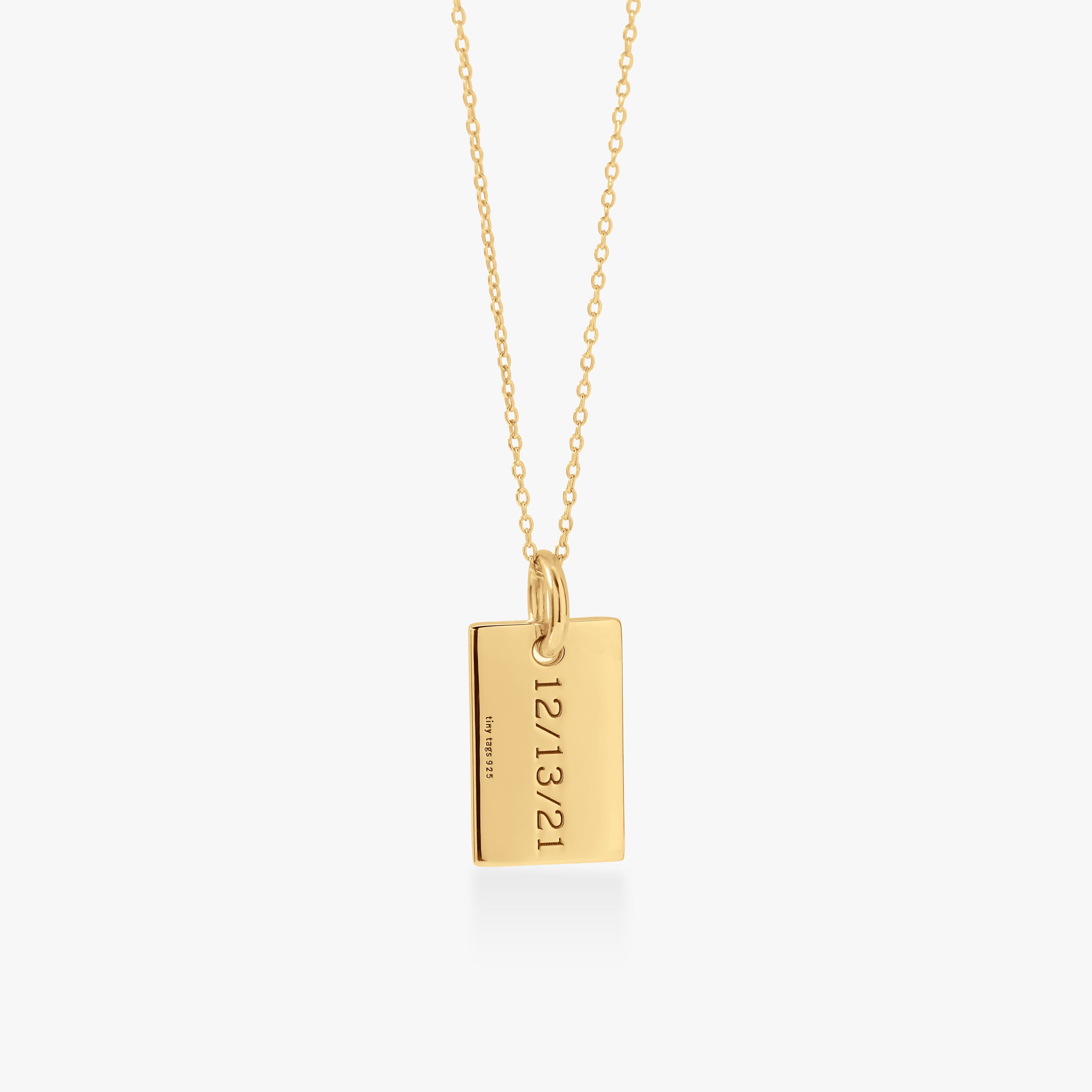 Mini Dog Tag Necklace