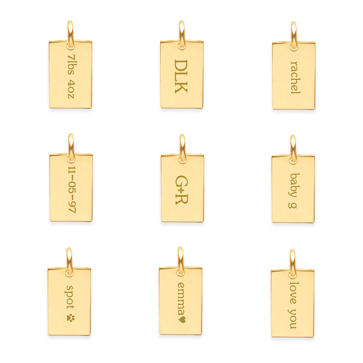 Mini Dog Tag Necklace