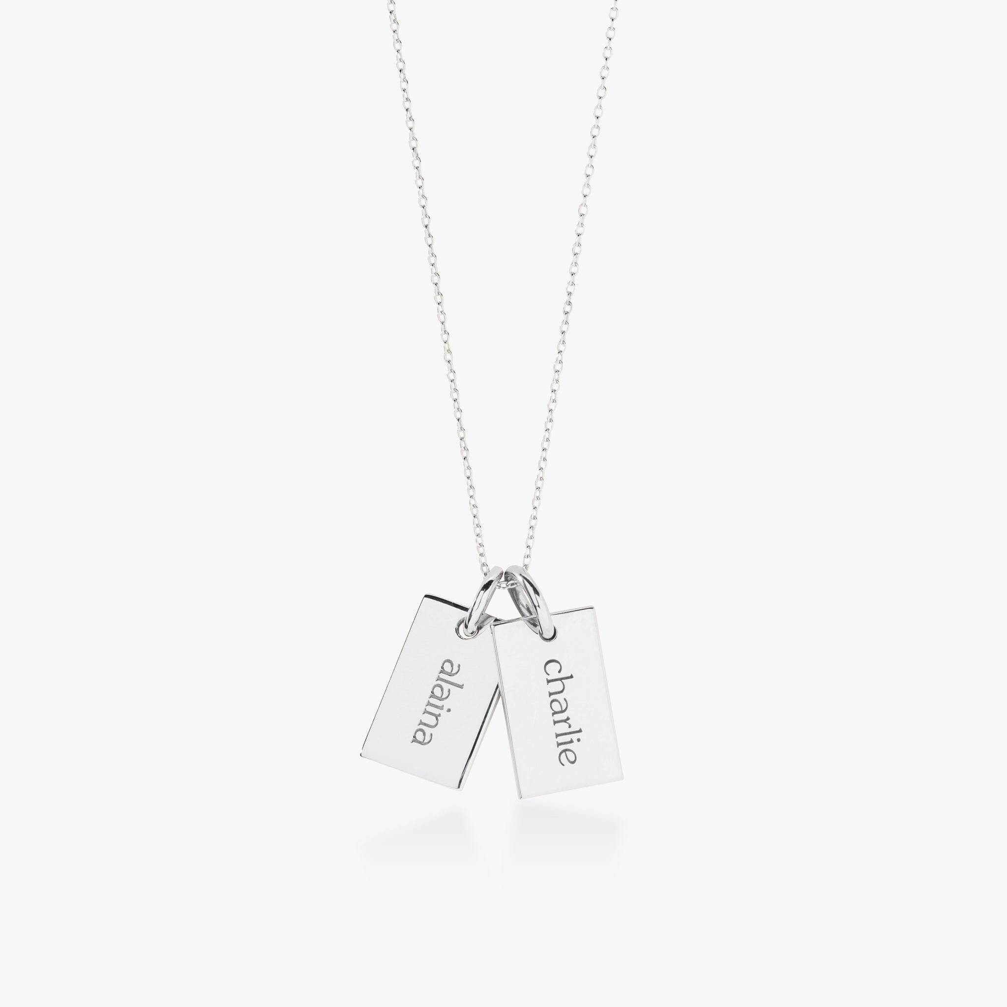 Mini Dog Tag Necklace - 2 Tags