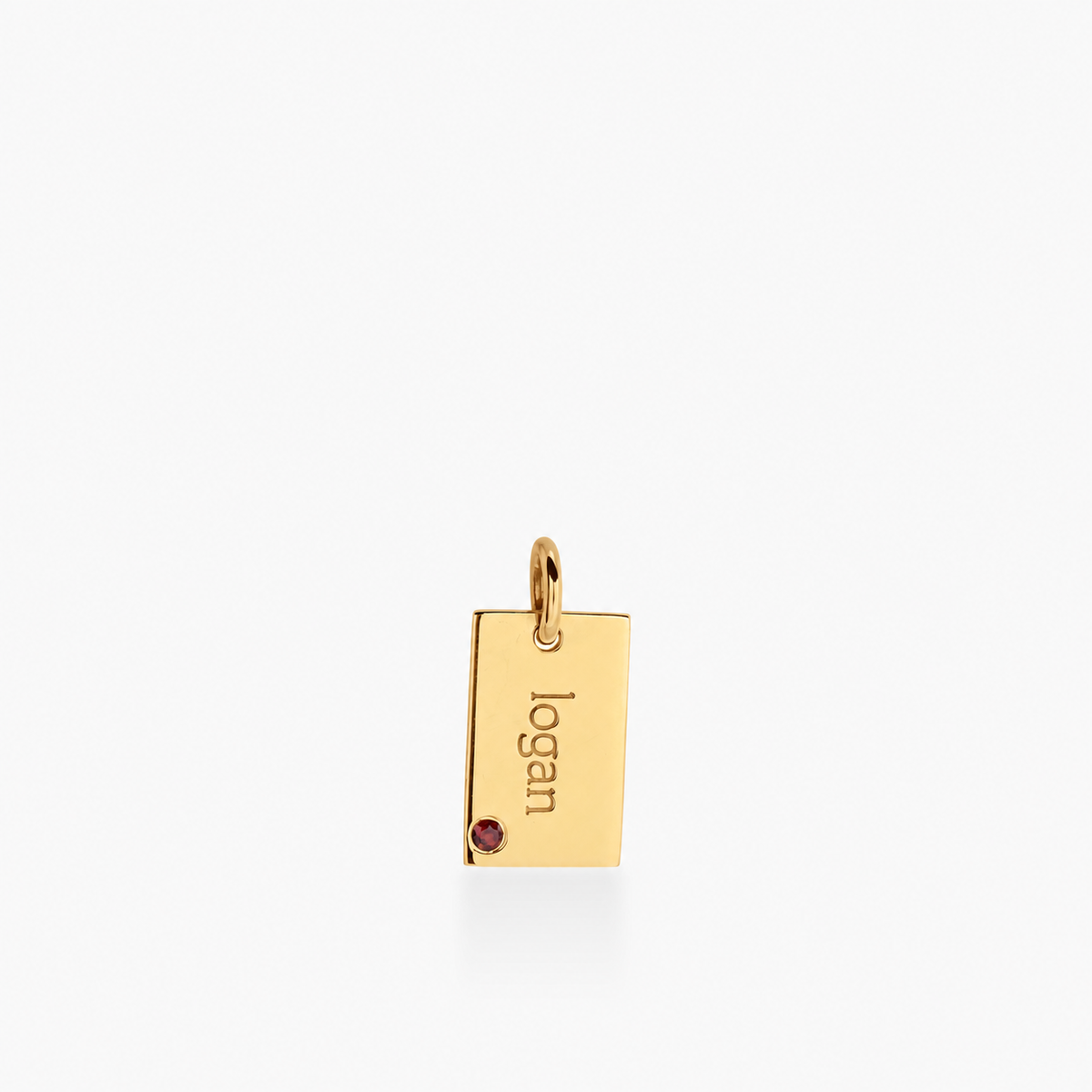 Mini Dog Tag with Birthstone