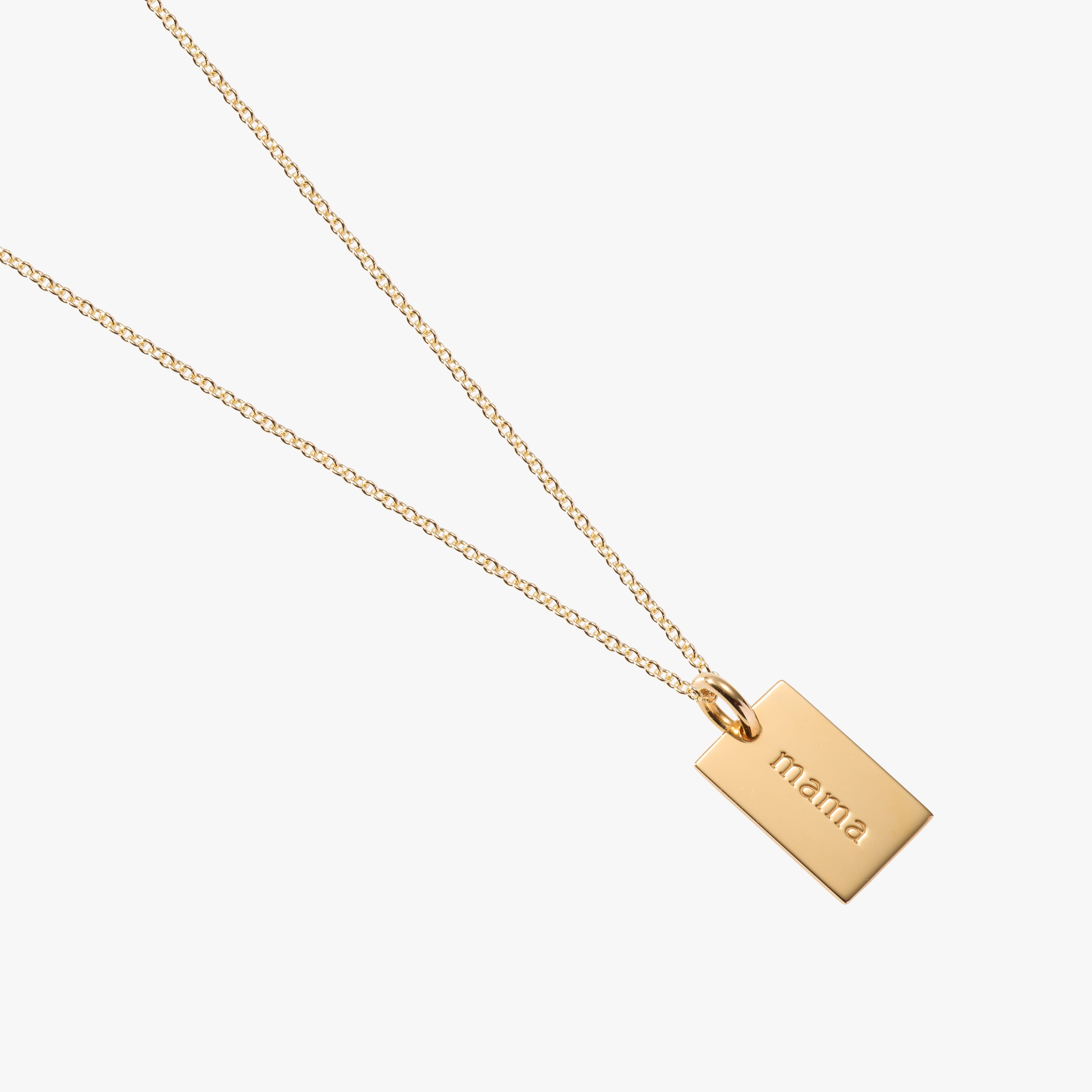 Mama Mini Dog Tag Necklace