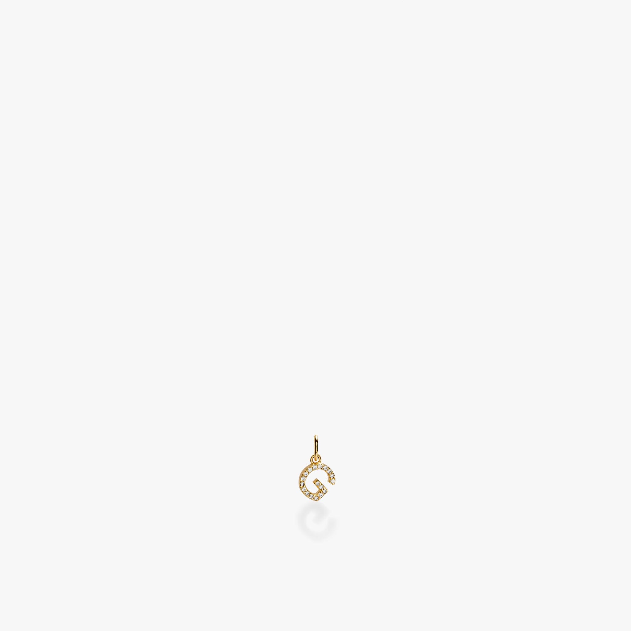 Mini Pavé Initial Charm