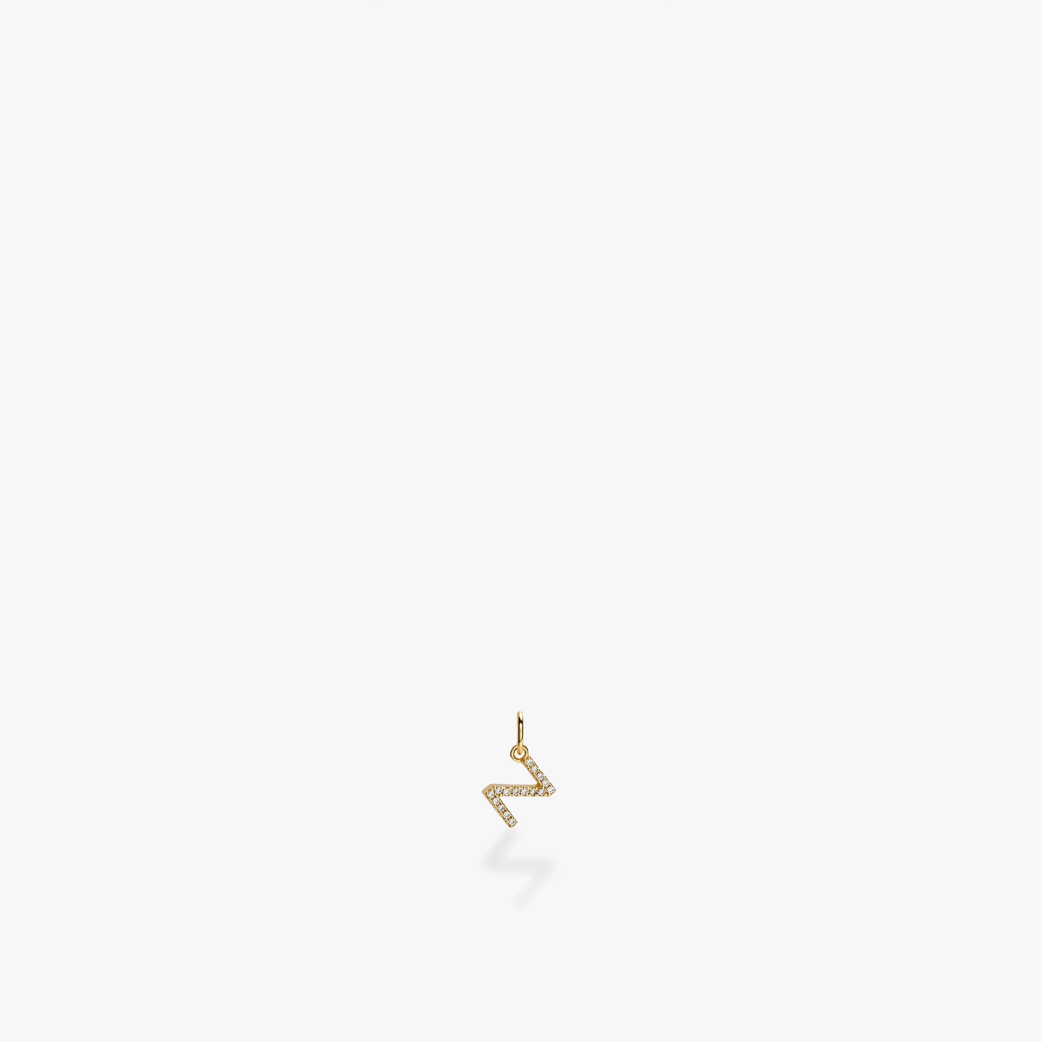 Mini Pavé Initial Charm
