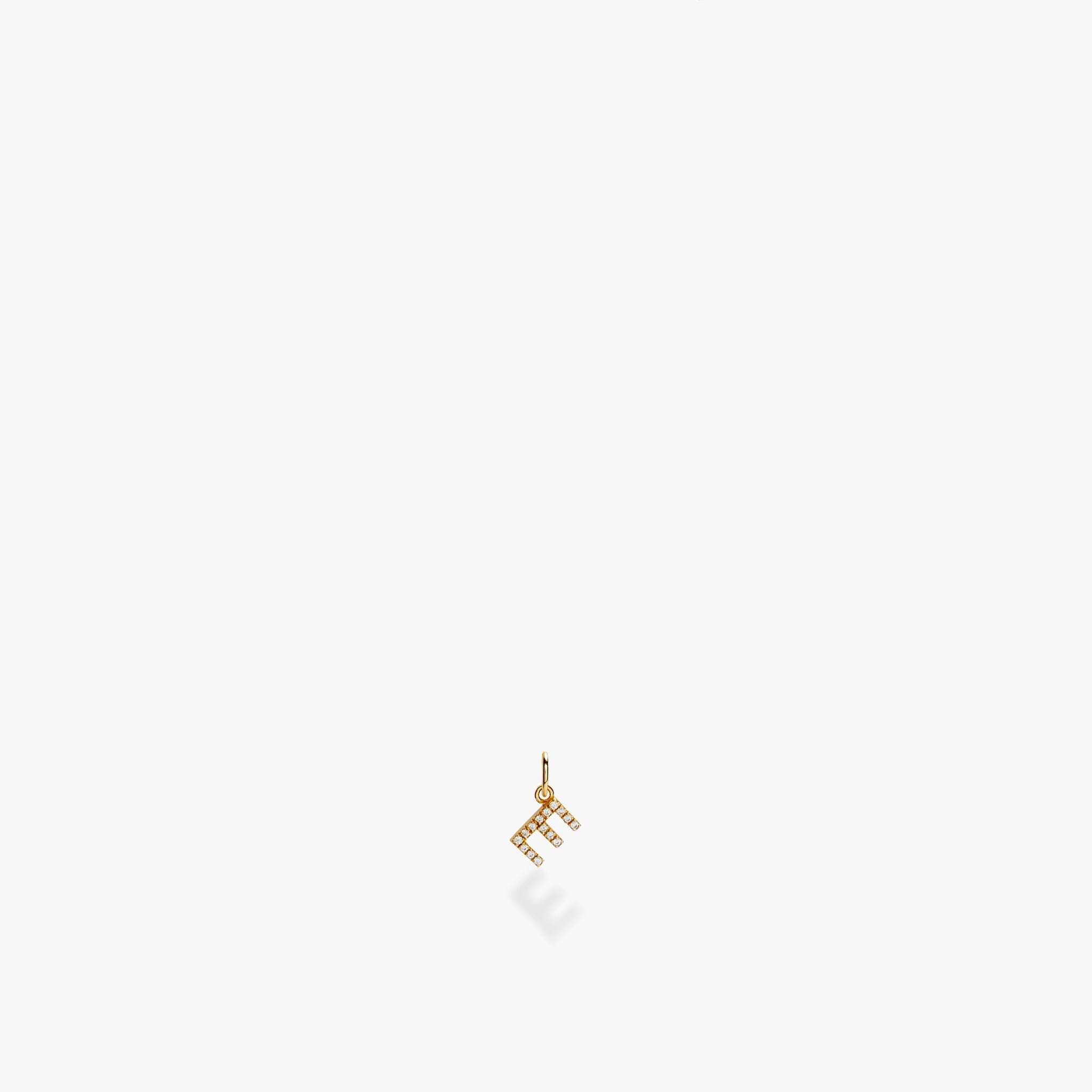 Mini Pavé Initial Charm