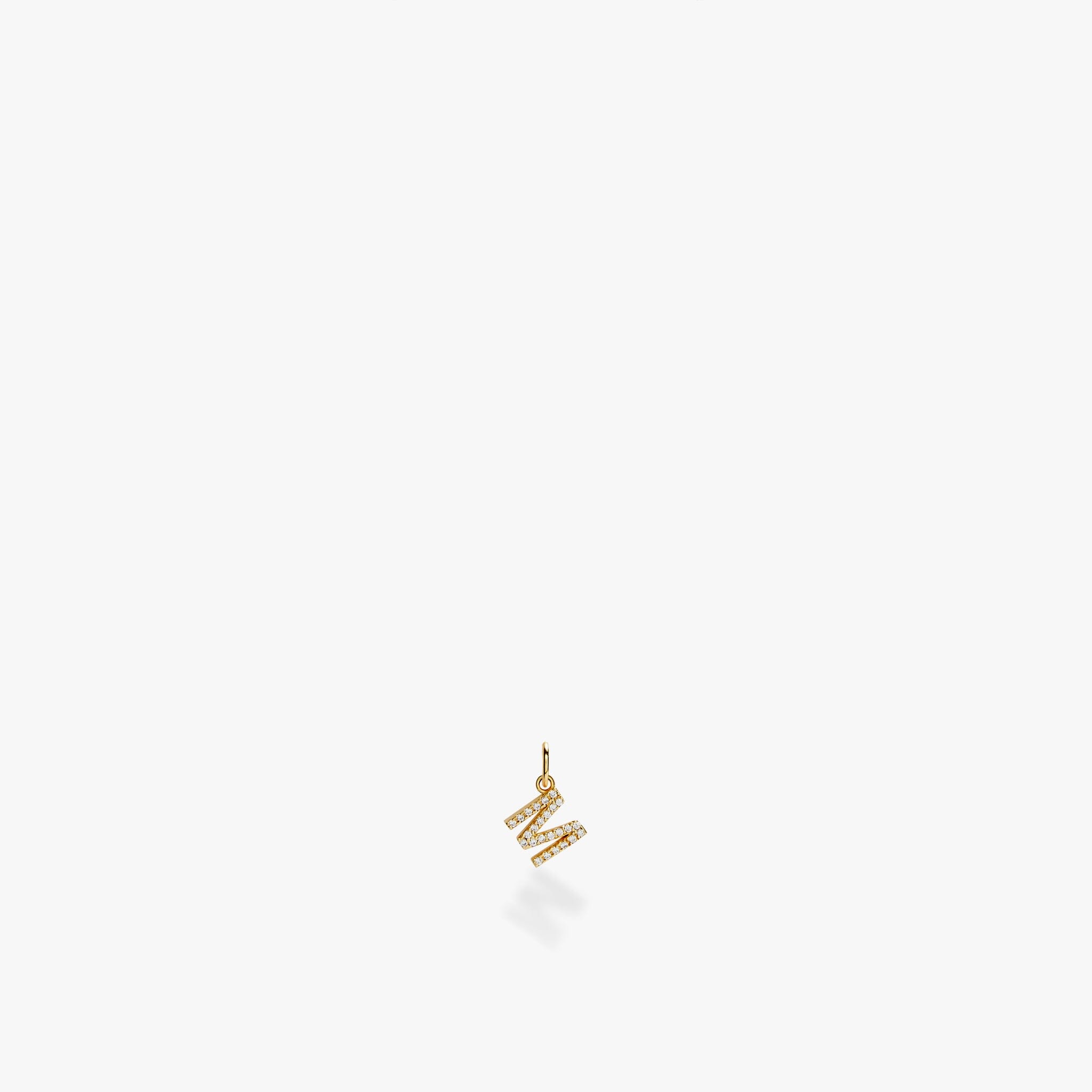 Mini Pavé Initial Charm
