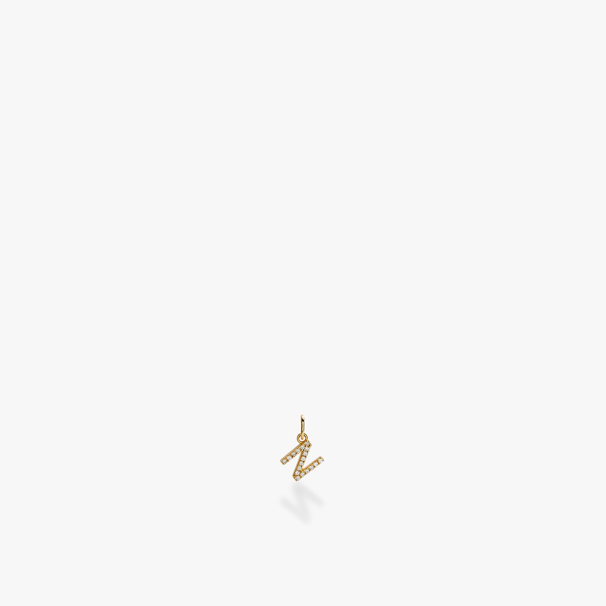 Mini Pavé Initial Charm