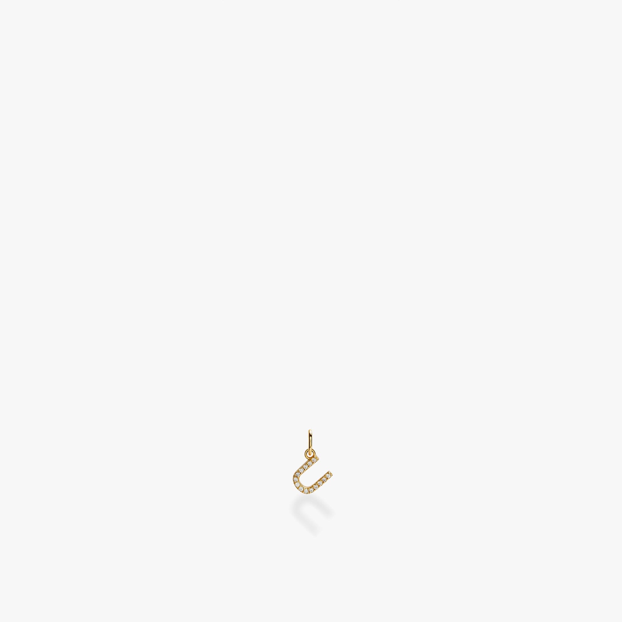 Mini Pavé Initial Charm