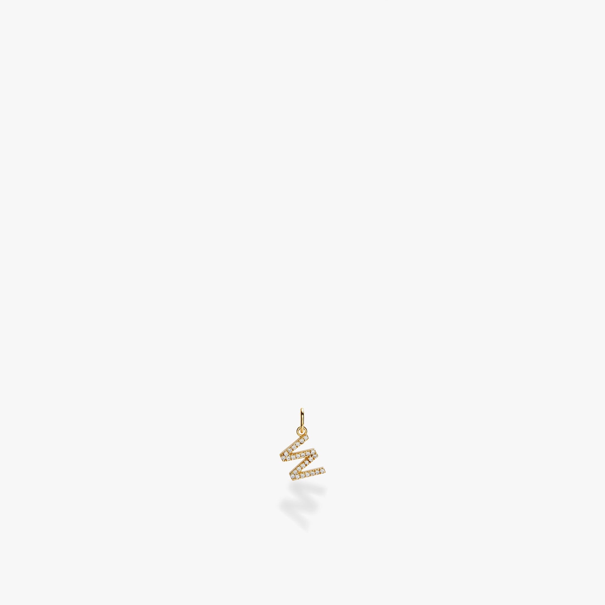 Mini Pavé Initial Charm