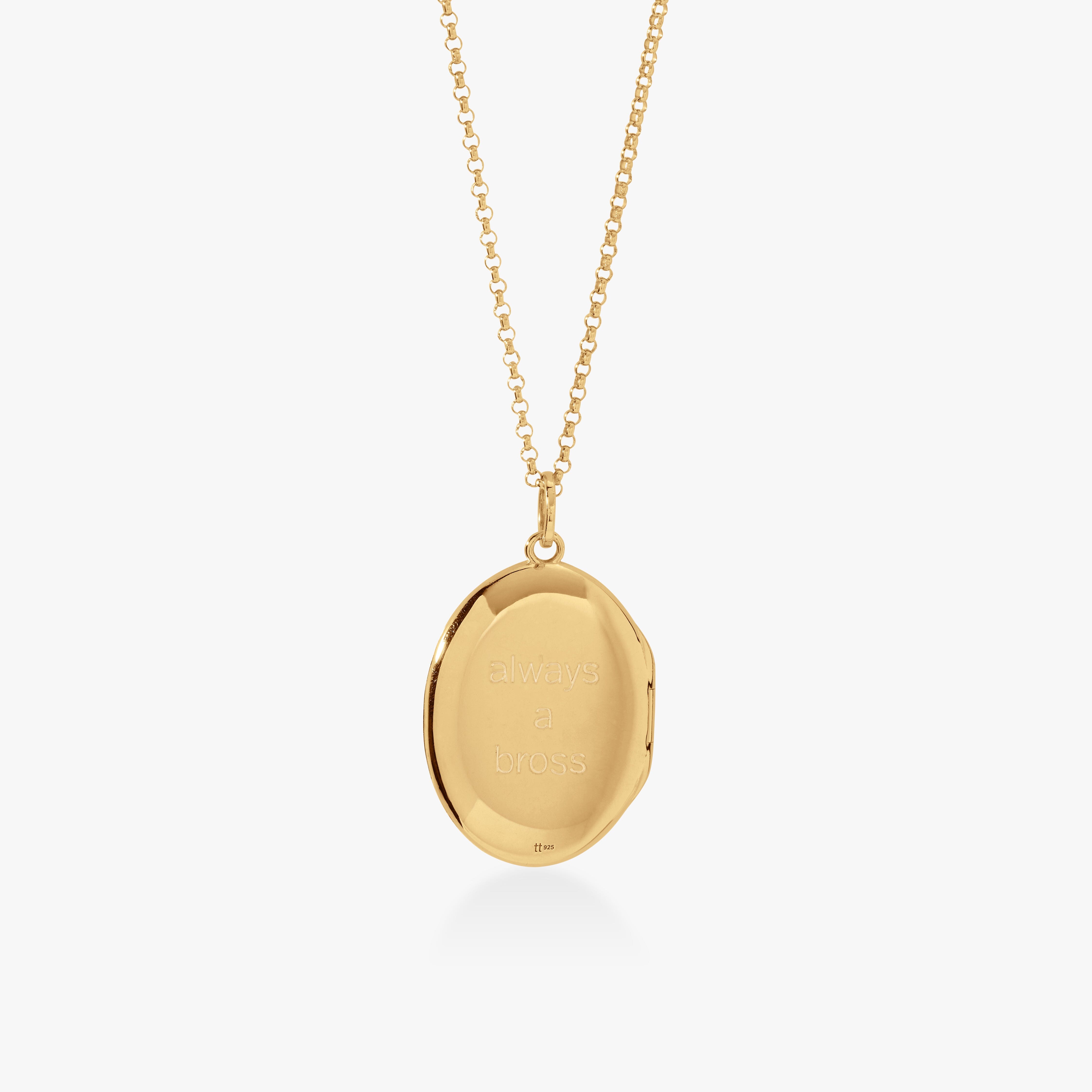Oval Locket Necklace