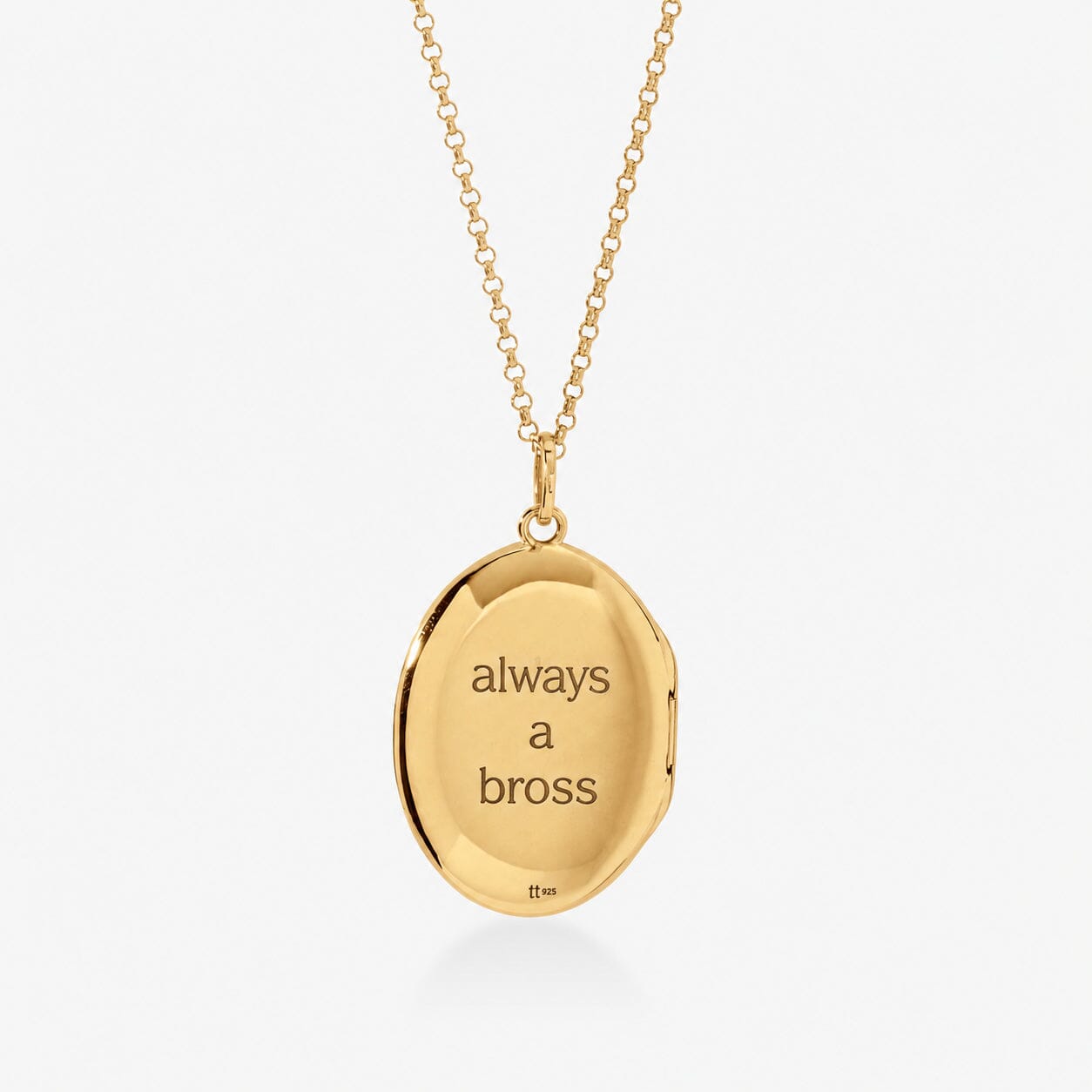 Oval Locket Necklace