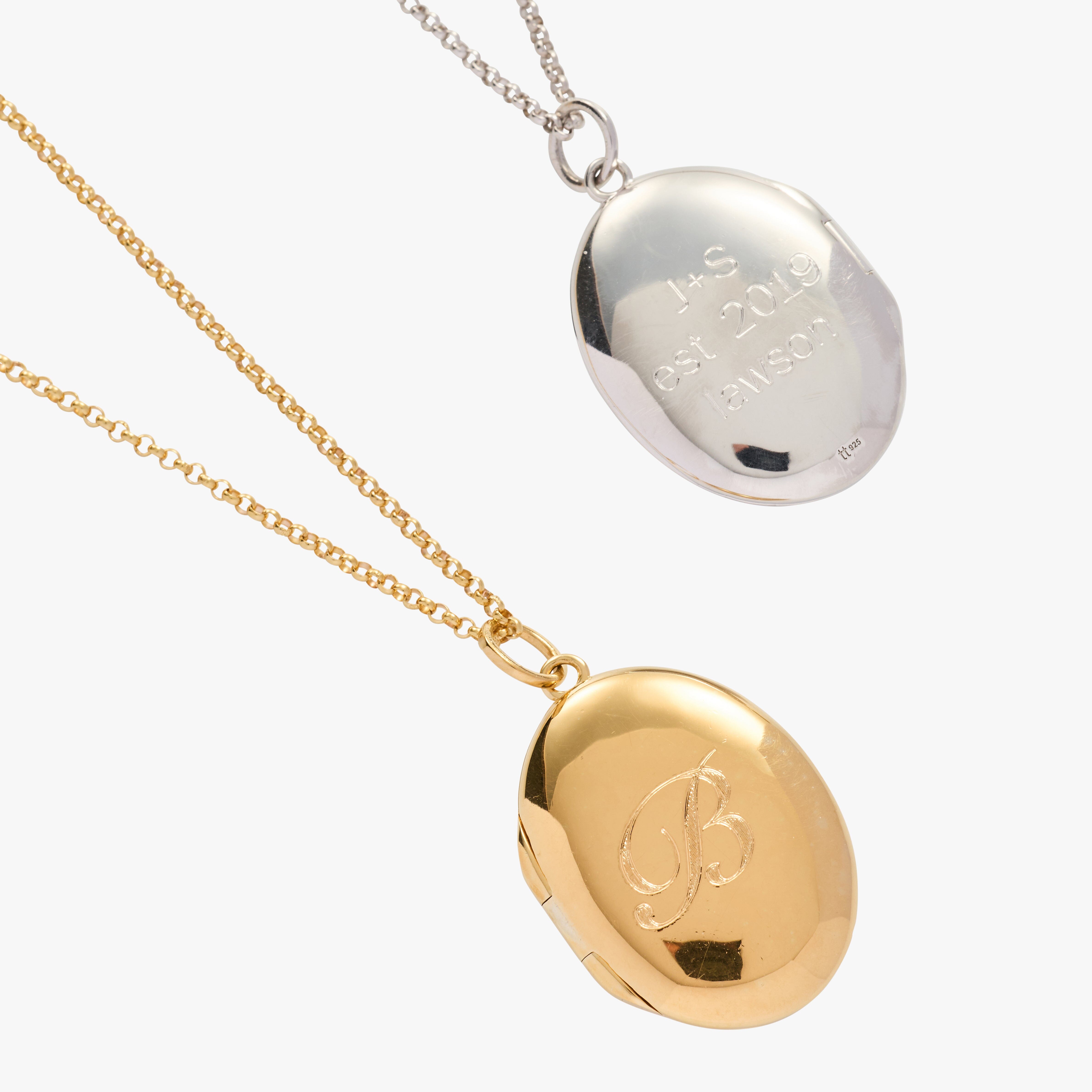 Oval Locket Necklace
