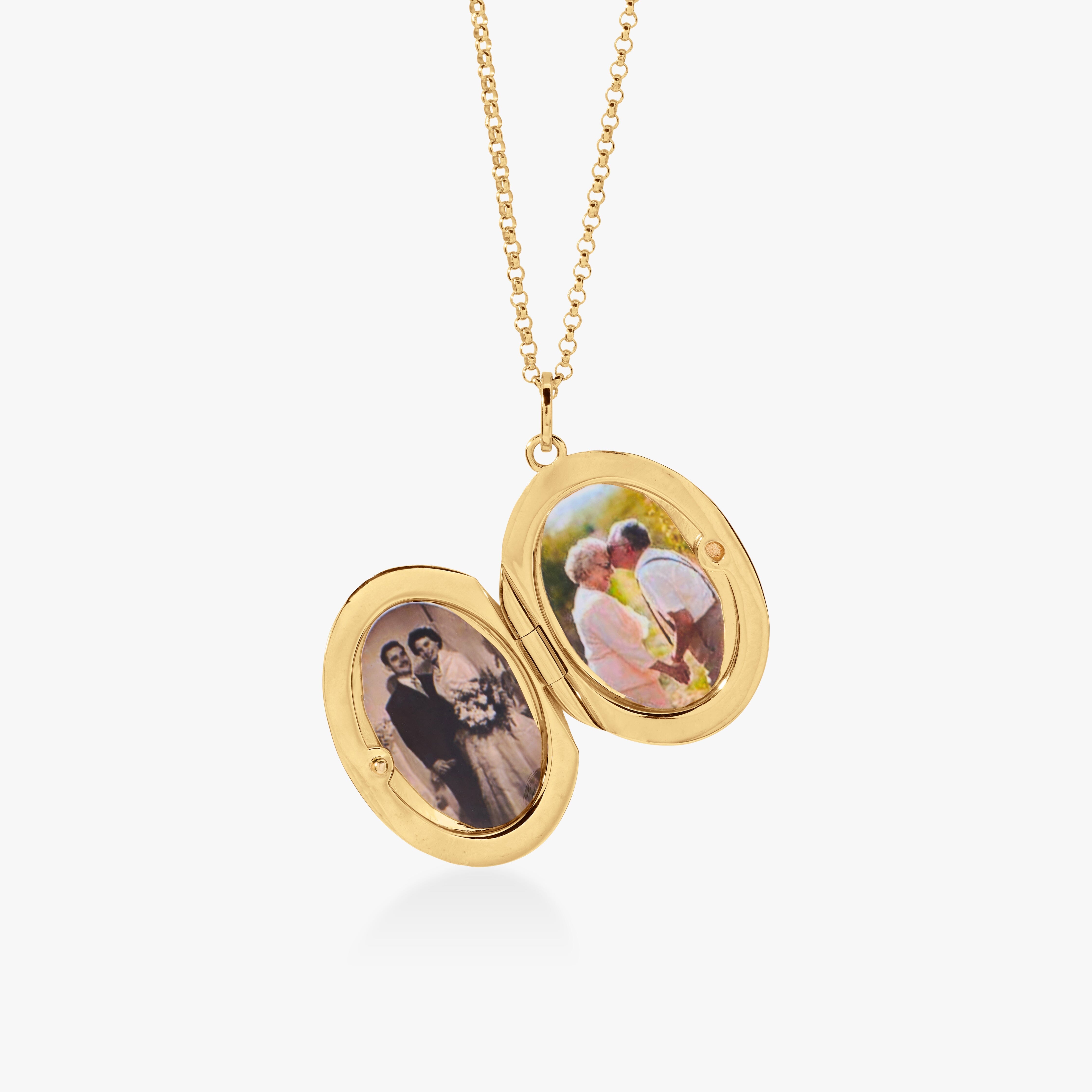 Oval Locket Necklace