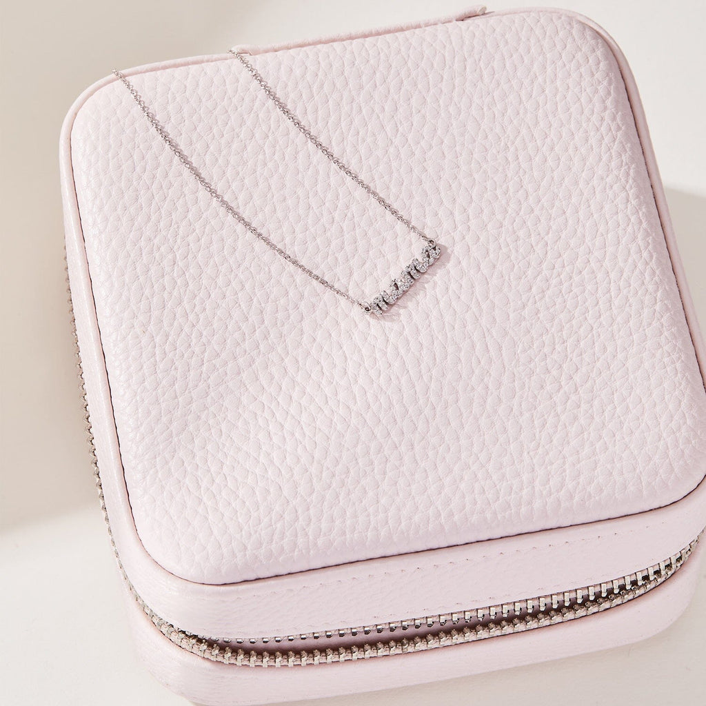 Pavé Mama Nameplate + Jewelry Case Set