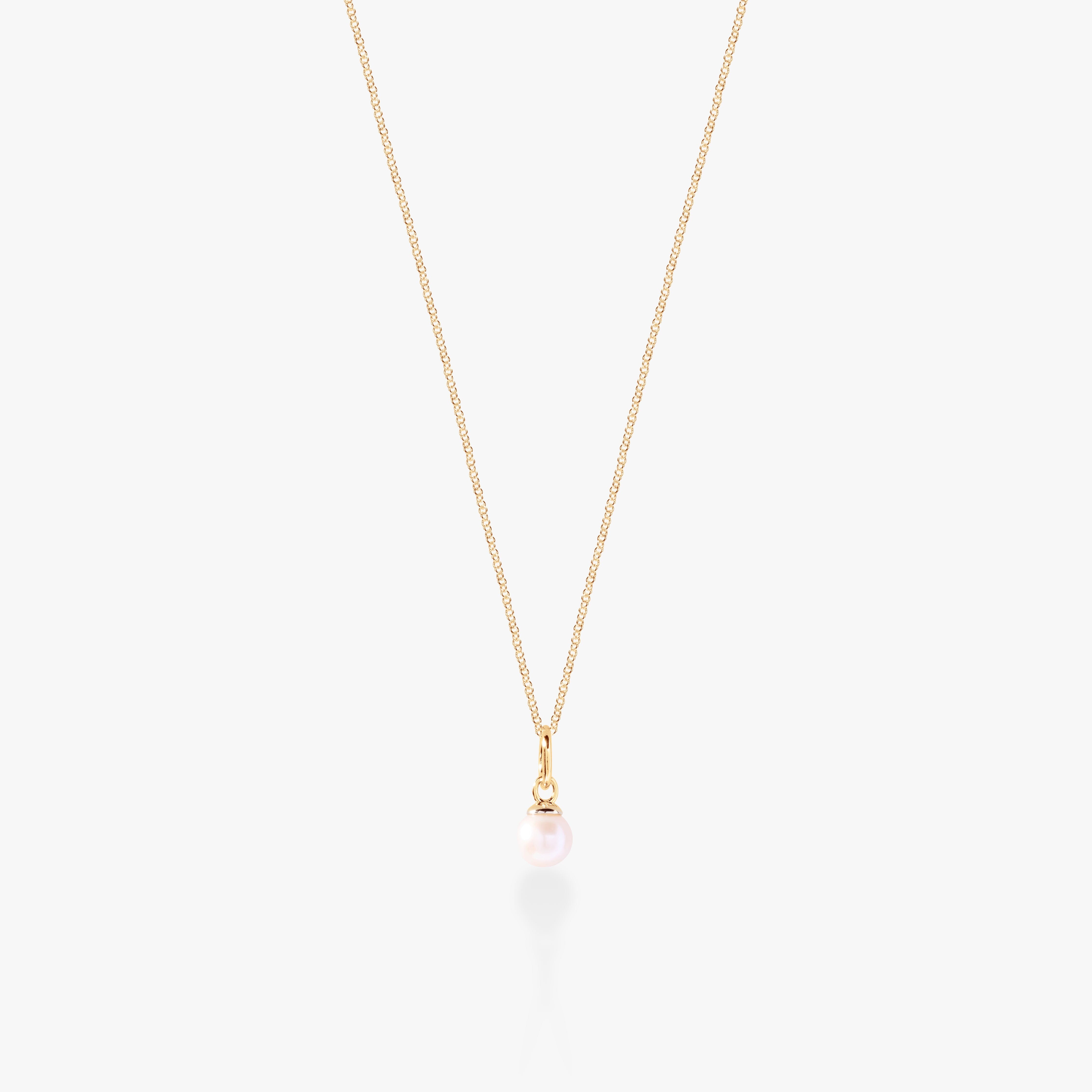 Pearl Mini Charm Necklace