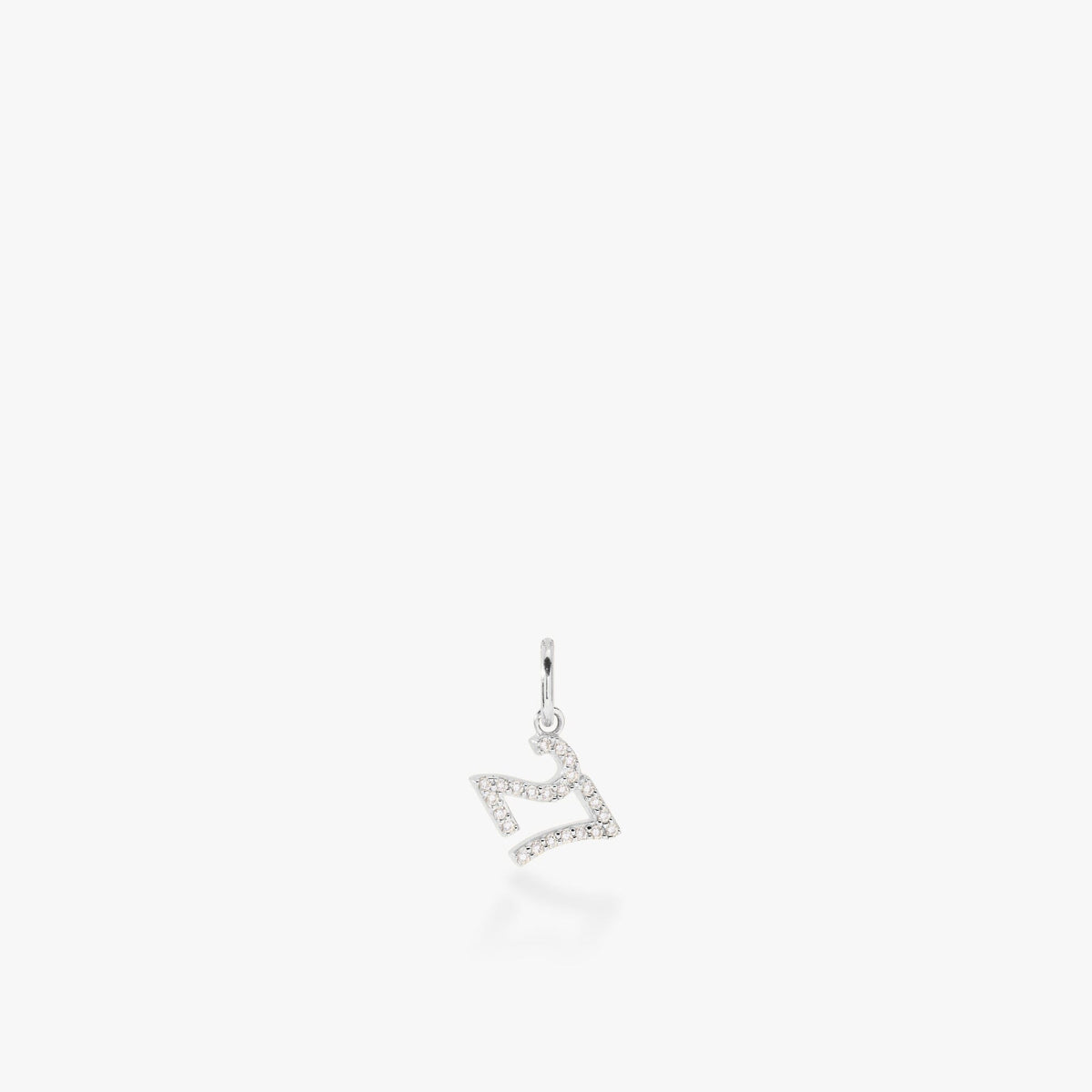 Pavé Number Charm