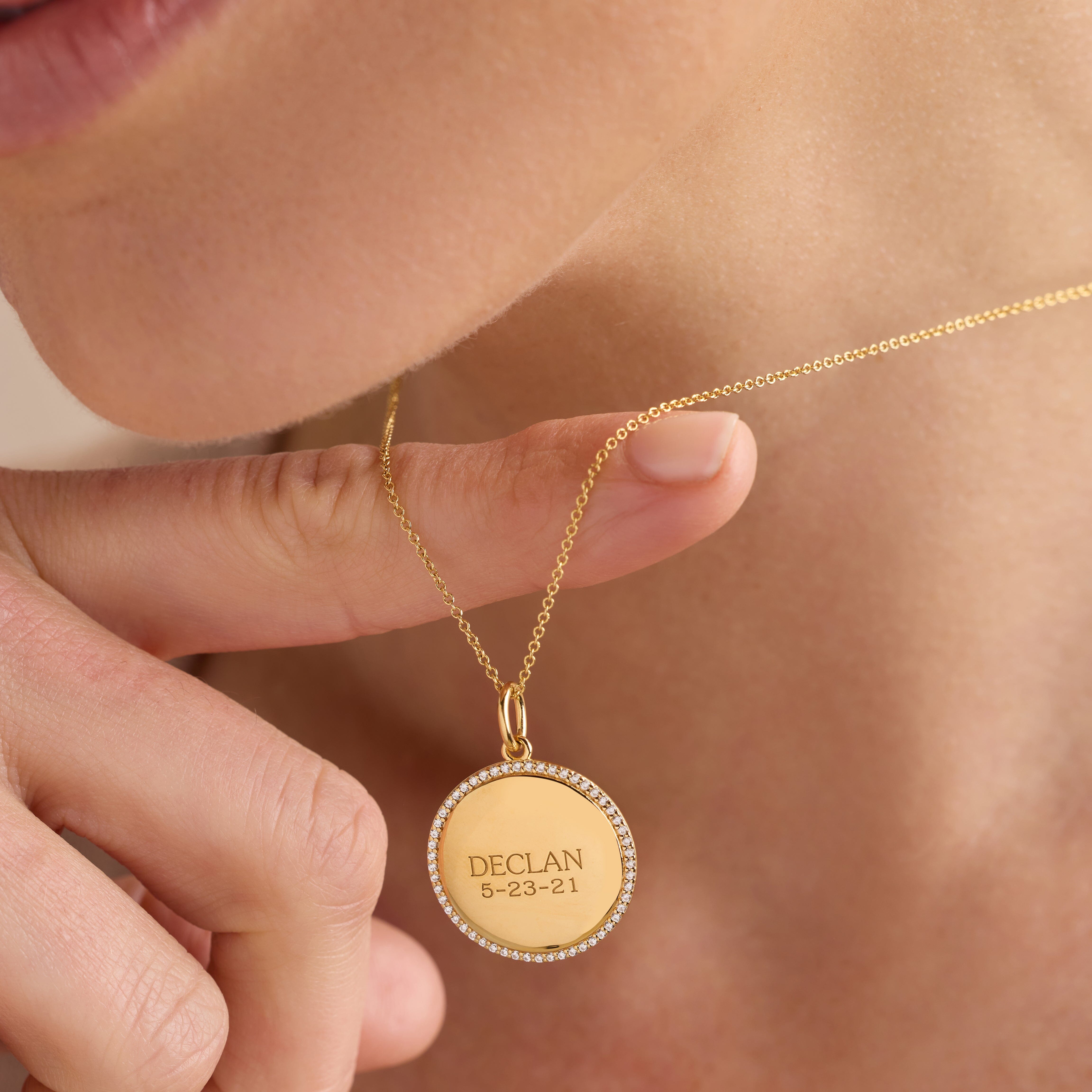 Pave Pendant Necklace