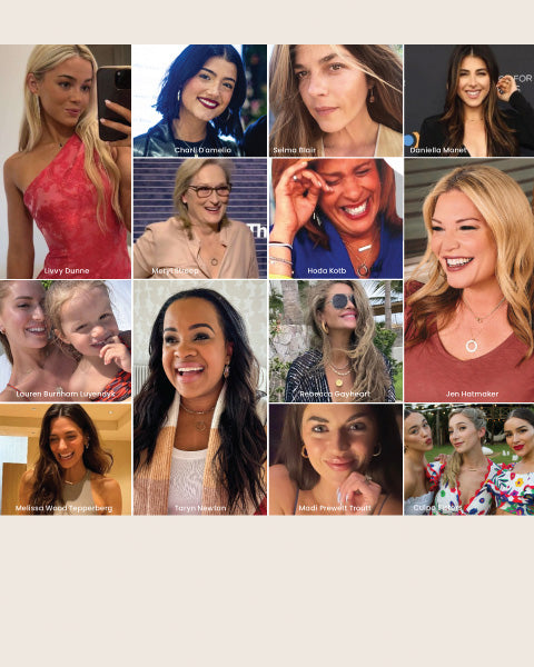 assorted celebrities and women wearing tiny tags