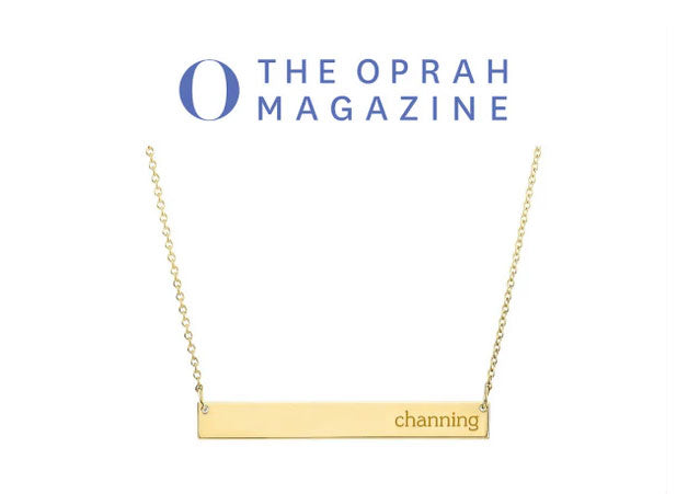 tiny tags skinny bar necklace featured in oprah magazine