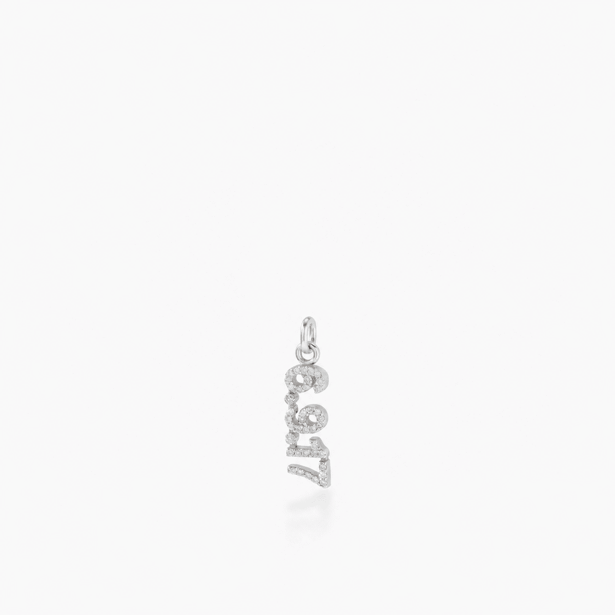 Pavé Vertical Date Charm